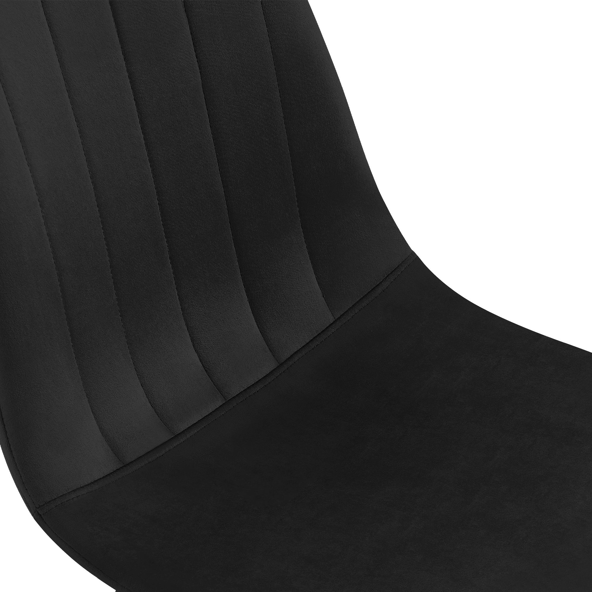 Lot de 4 chaises de salle a manger Baxter en velours