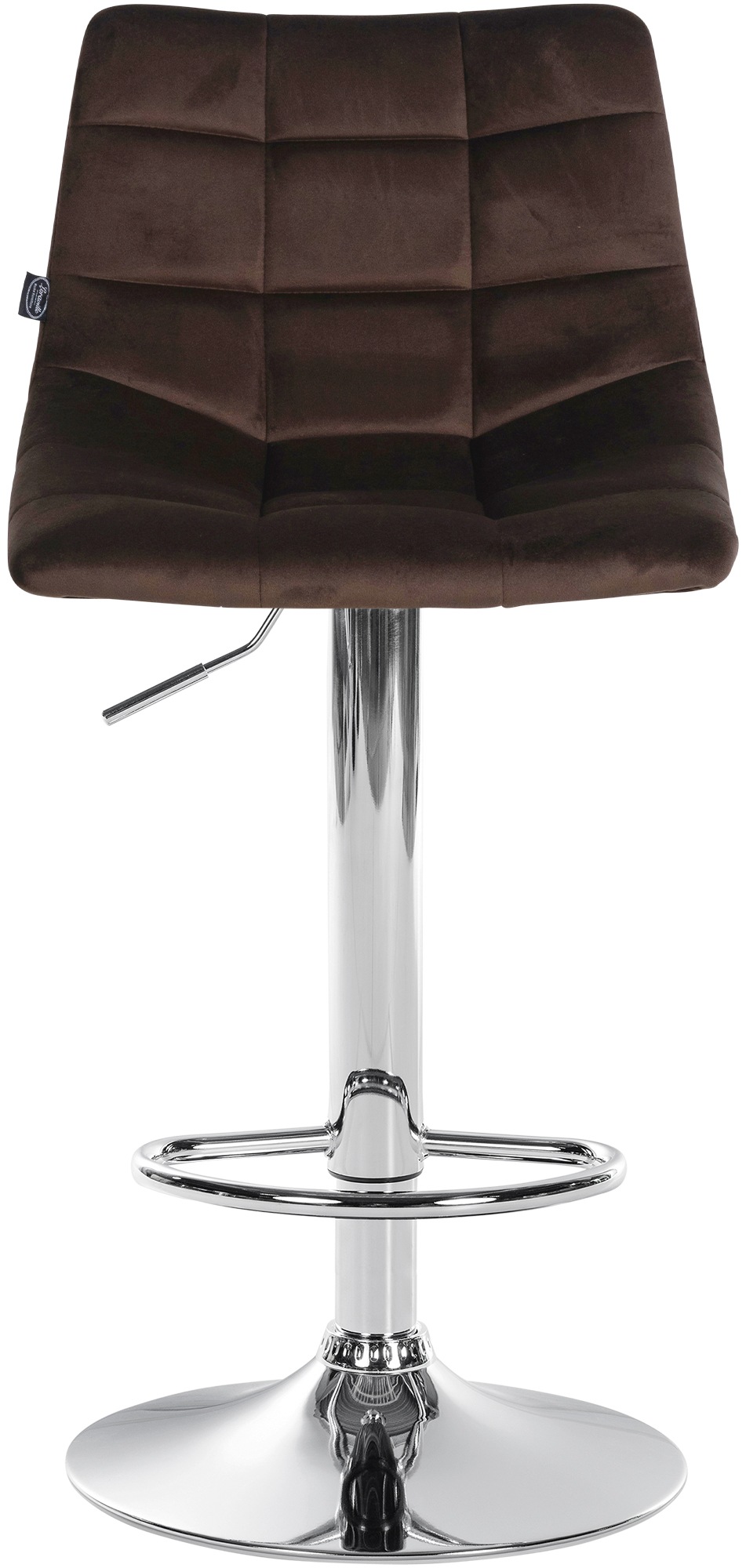 Lot de 2 tabourets de bar Jerry velours