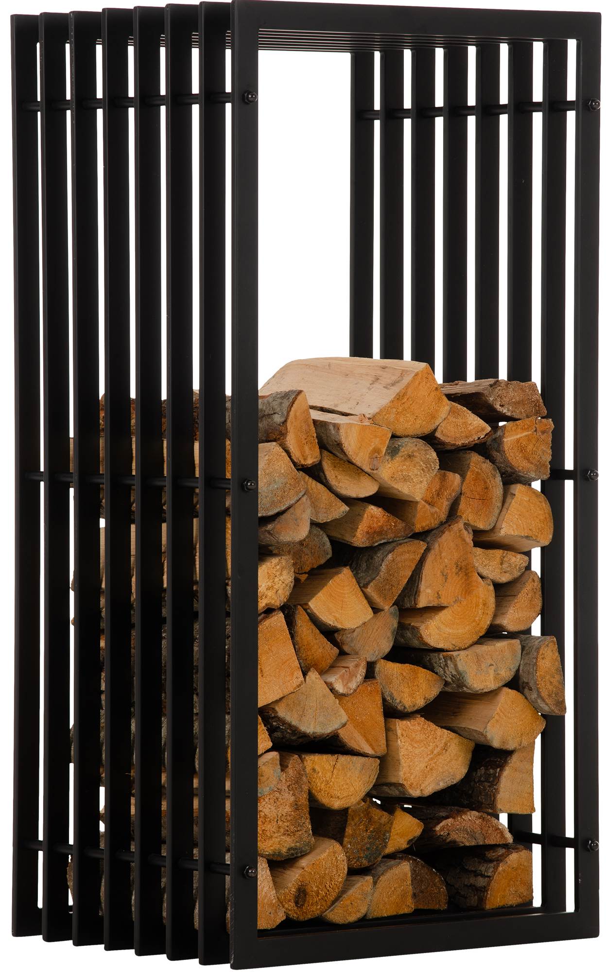 Porte-bûches Irving Noir mat