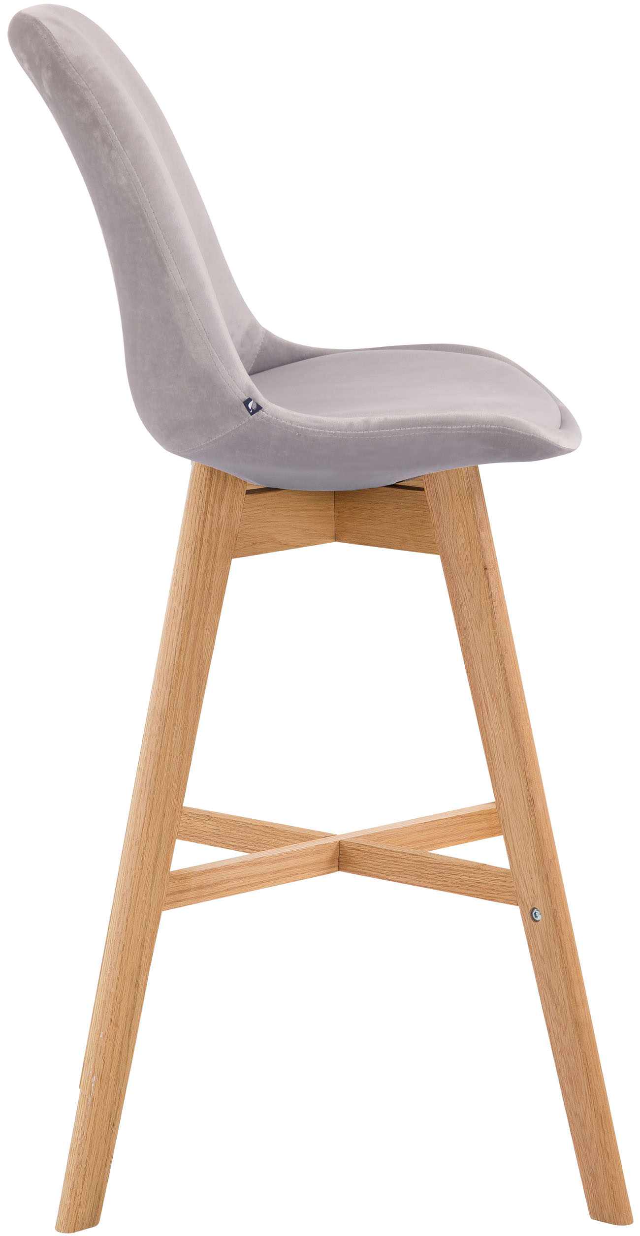 Lot de 2 tabourets de bar Cannes en velours