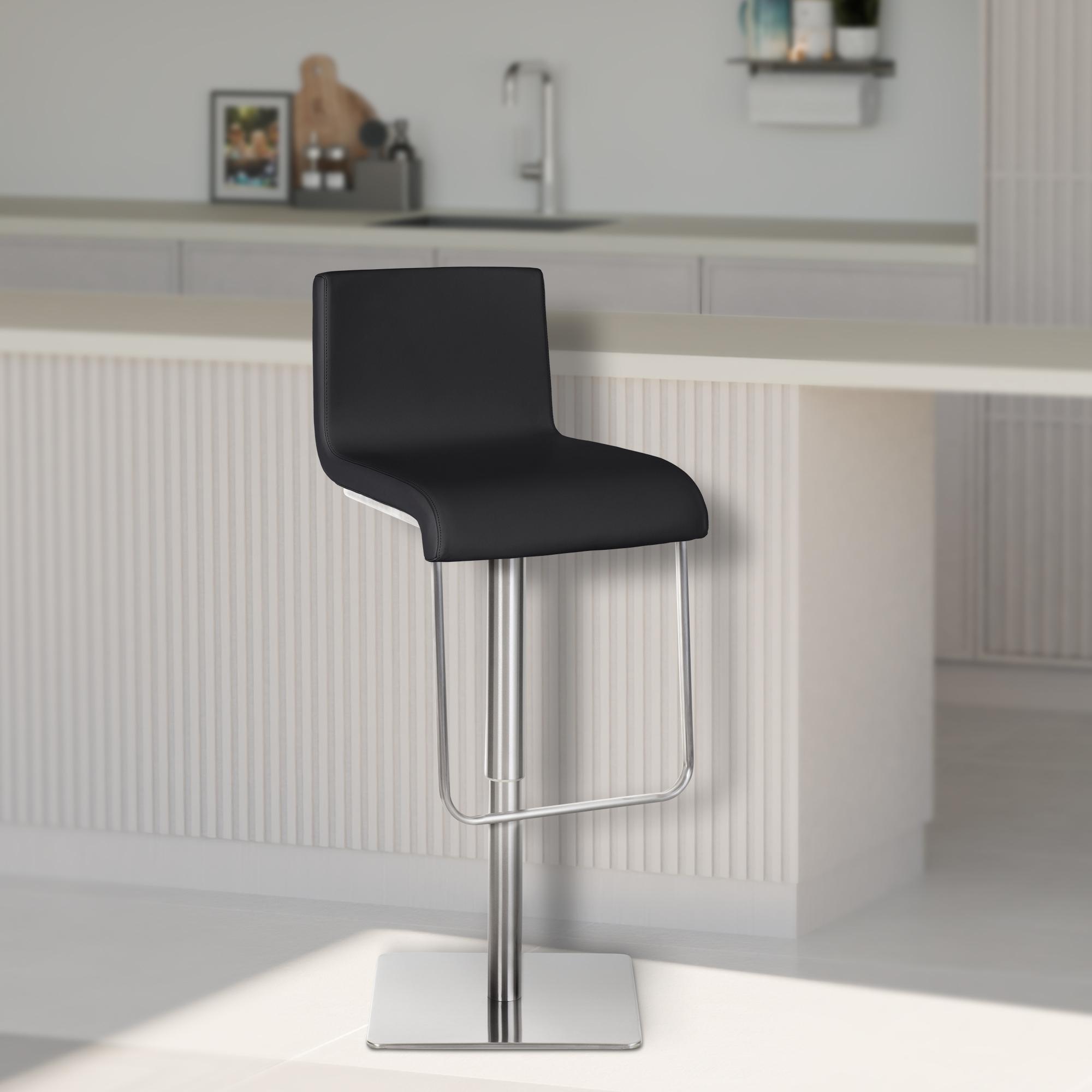 Lot de 2 tabourets de bar Limon en similicuir
