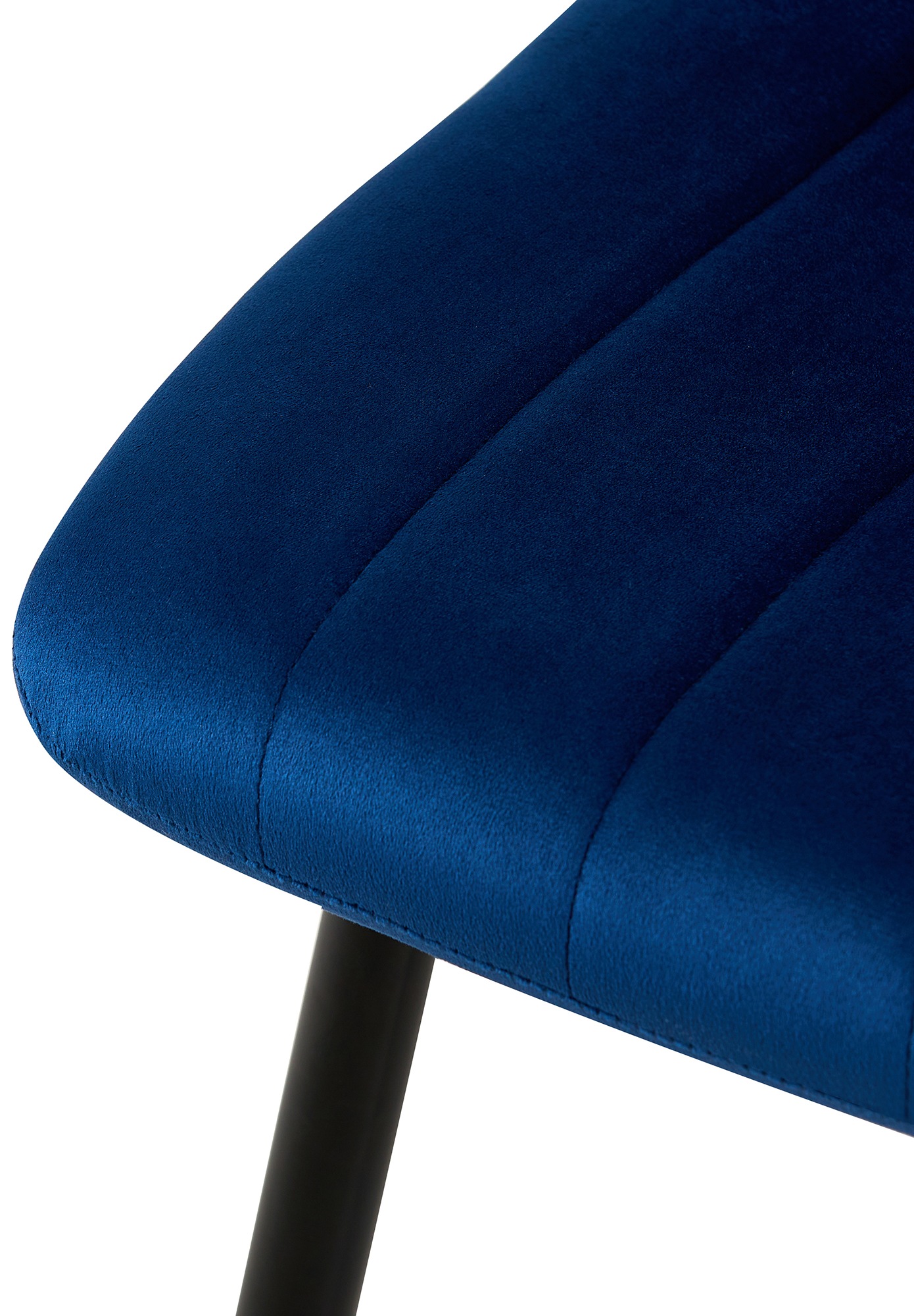 Lot de 4 Chaises de salle à manger Dijon avec Piètement en métal noir