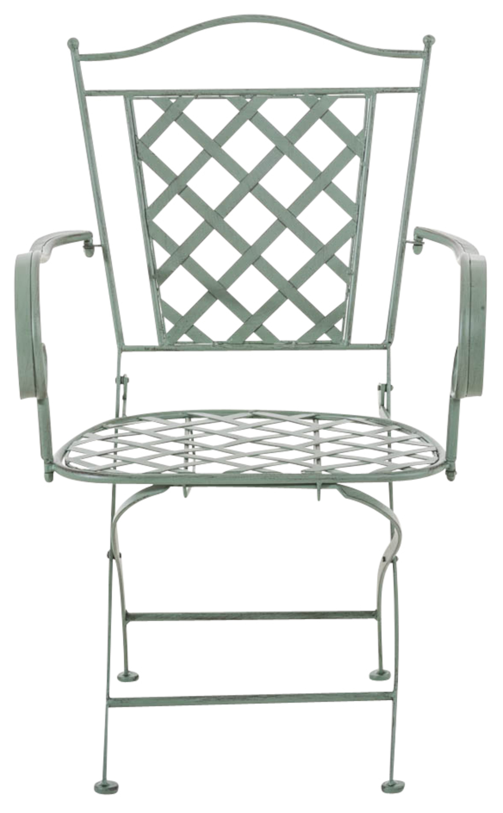 Lot de 2 chaises de jardin pliables Adara en fer