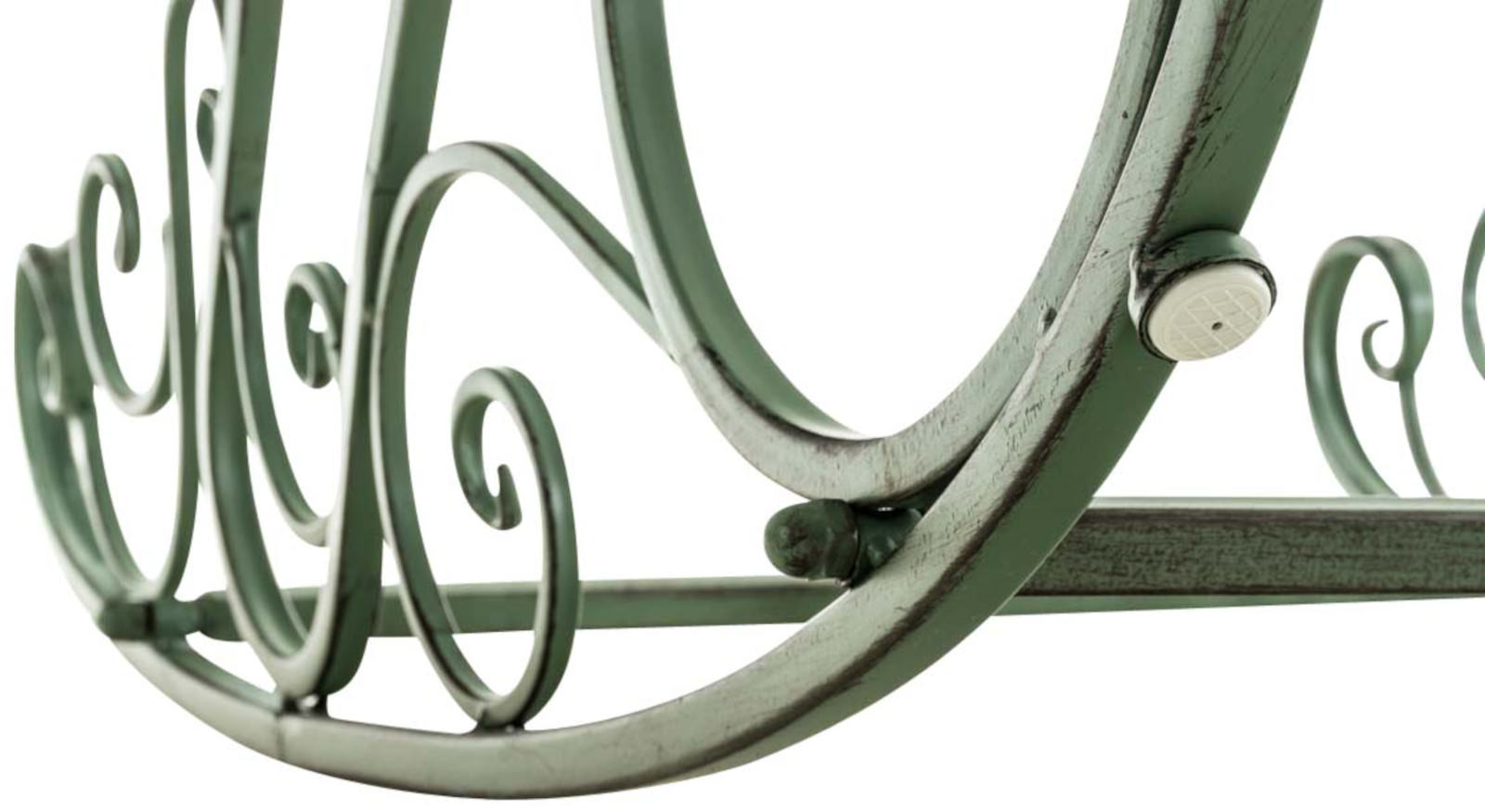 Lot de 2 Fauteuils à bascule d'extérieur Smilla en fer forgé