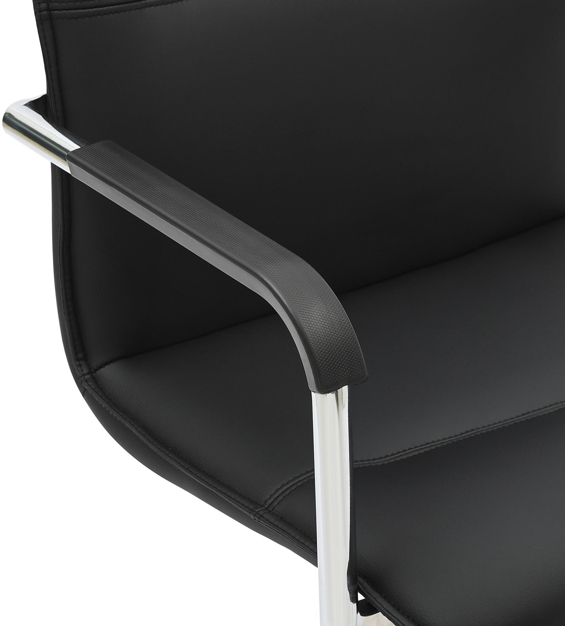 Lot de 2 chaises cantilever Seattle en similicuir