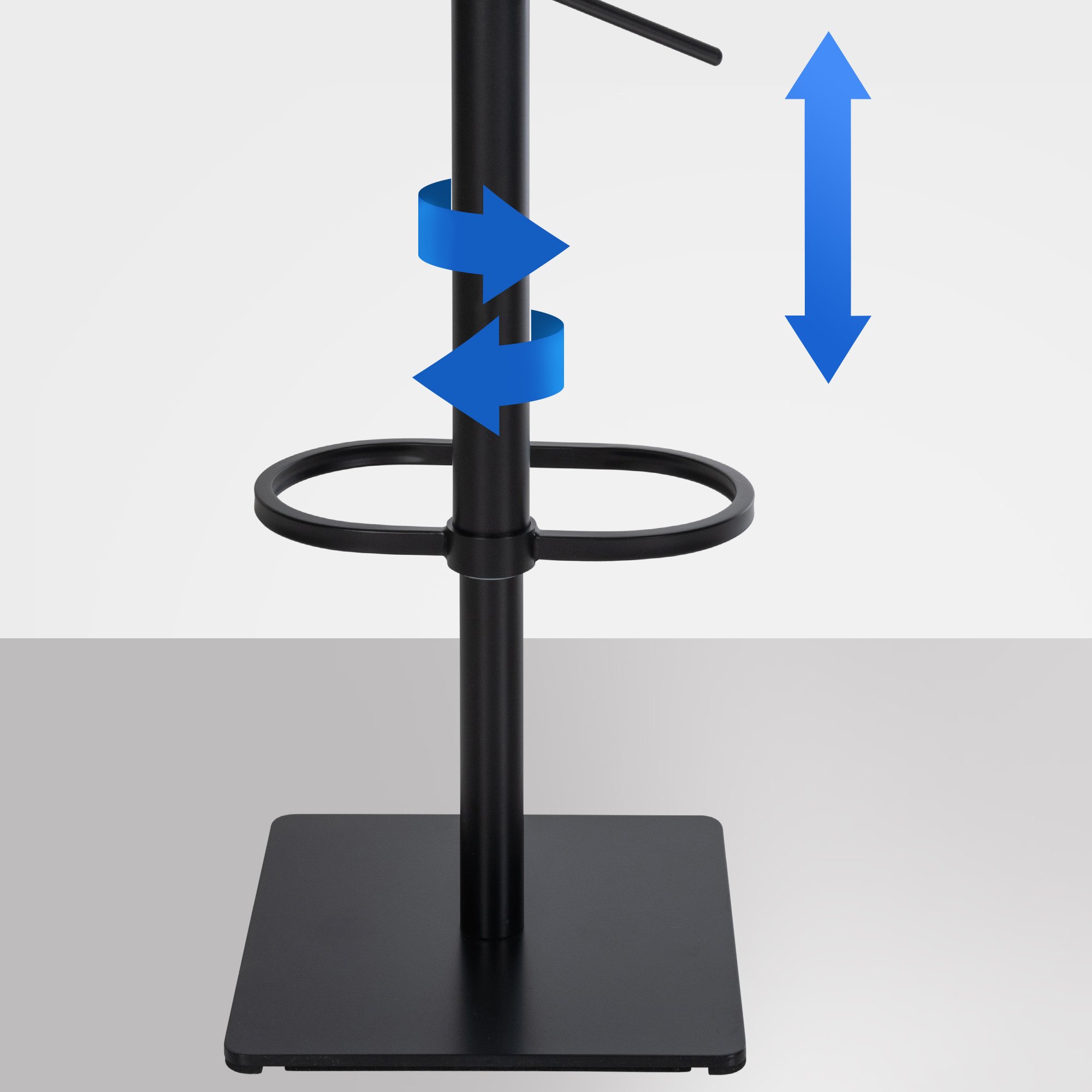 Tabouret de bar Damaso avec revetement en feutre