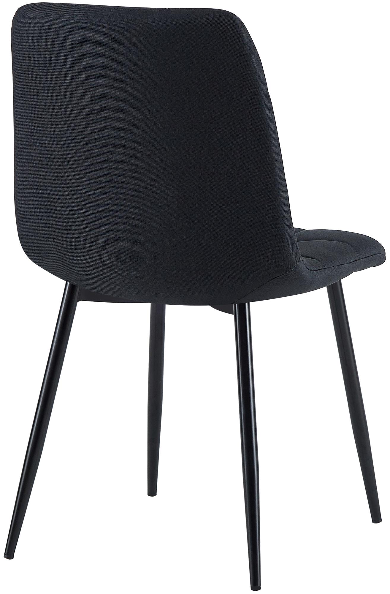 Lot de 4 chaises de salle a manger Antibes en tissu