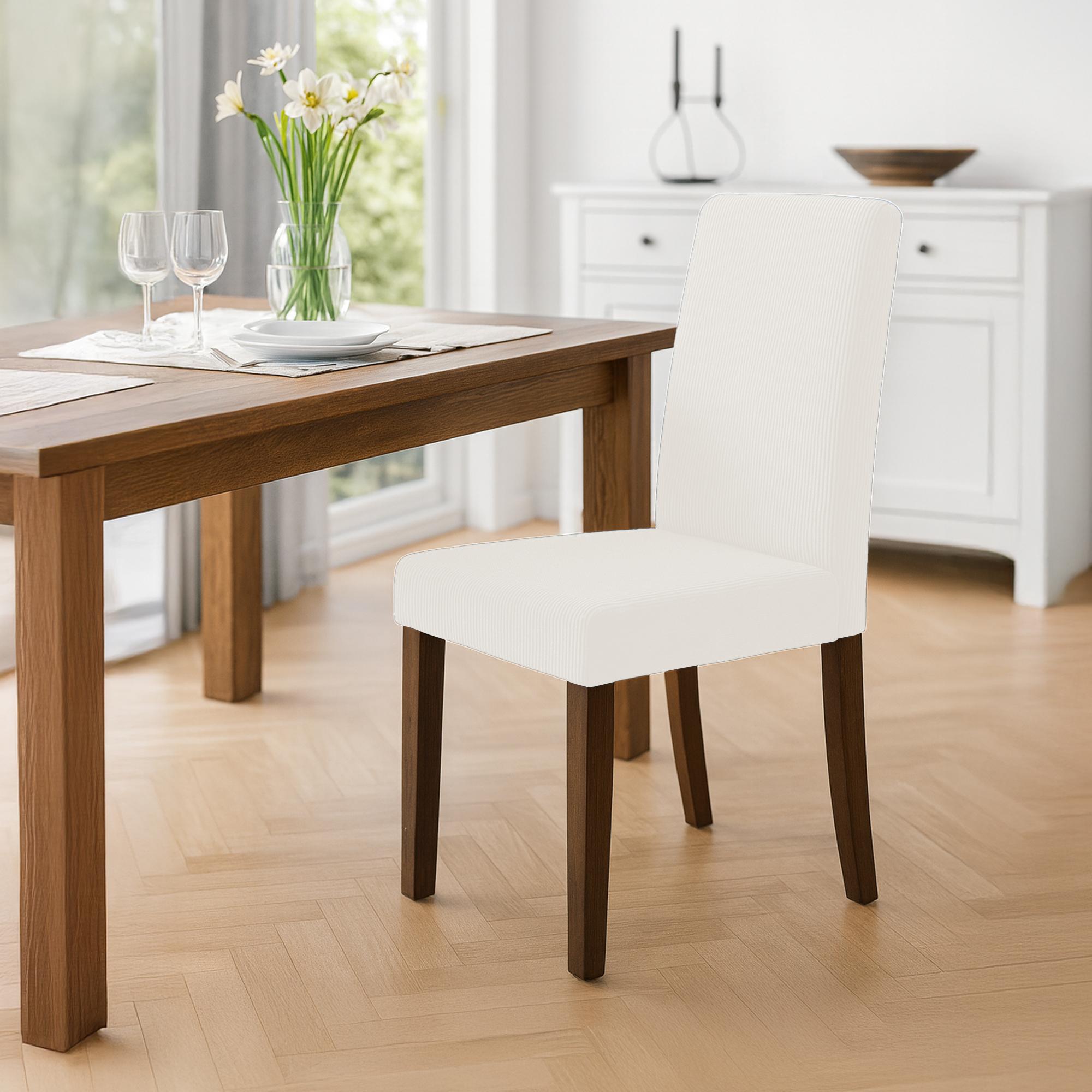 Lot de 2 chaises de salle a manger Ina en velours cotele