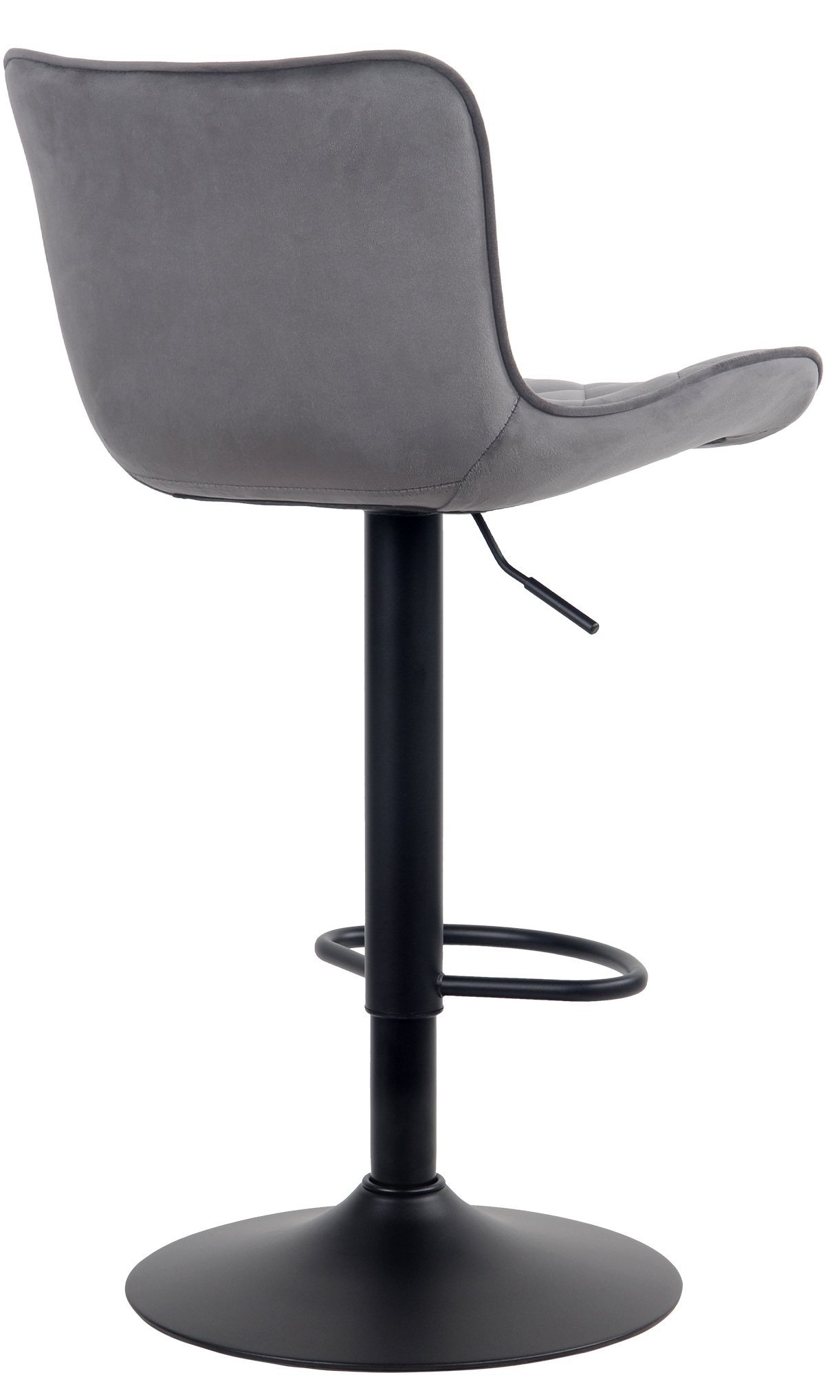 Lot de 2 Tabourets de bar Emma Pied Métal Hauteur Réglable Pivotant
