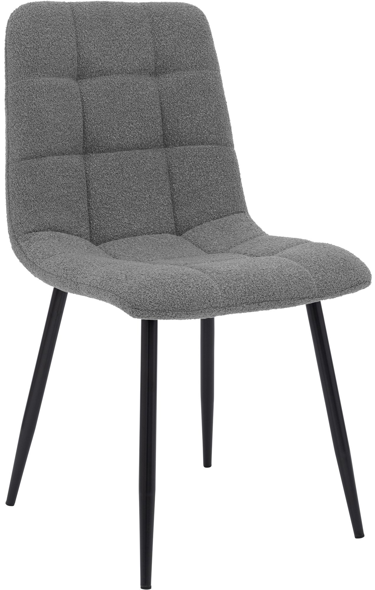 Chaise de salle a manger Antibes en tissu teddy