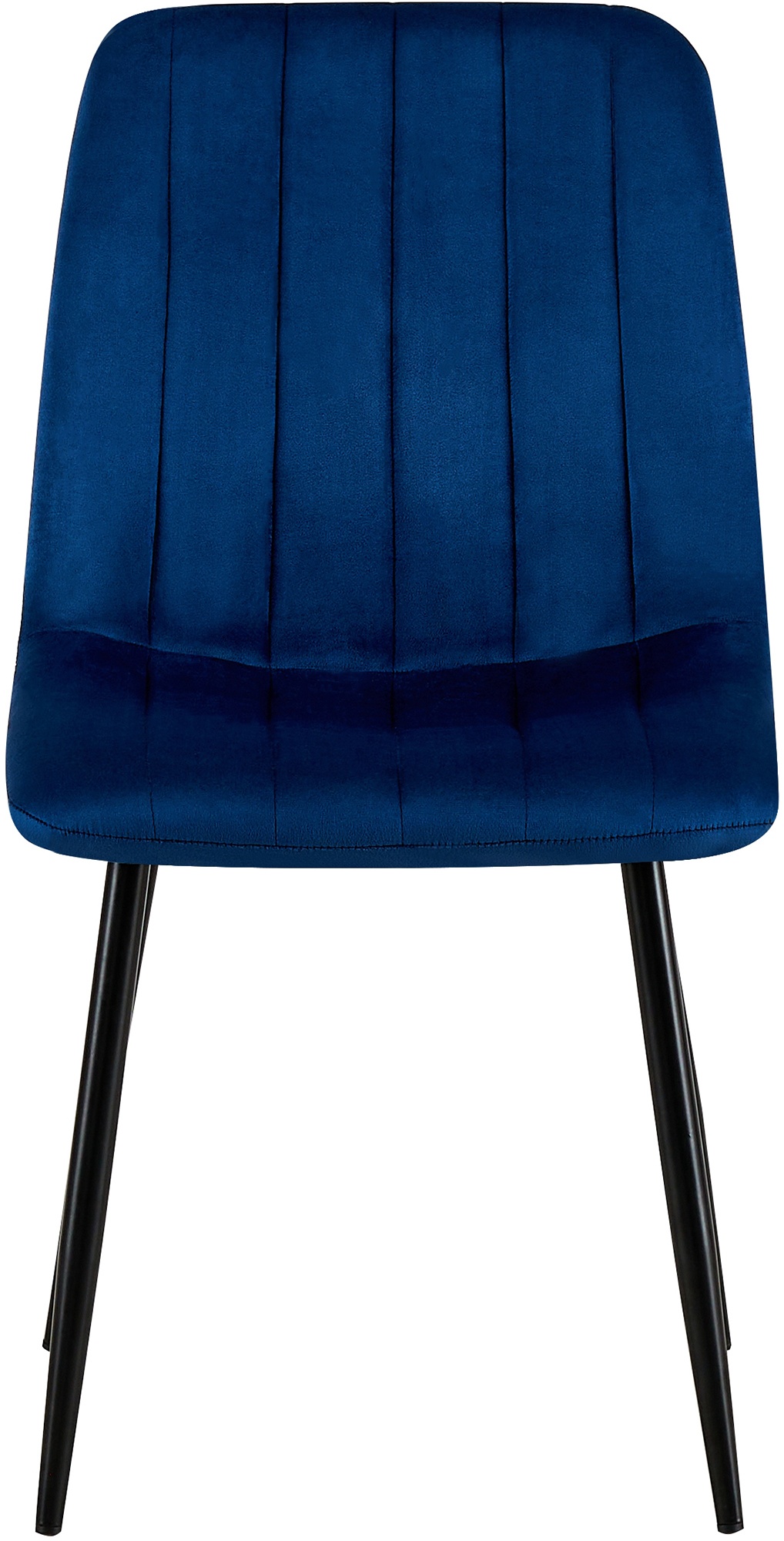 Lot de 4 Chaises de salle à manger Dijon avec Piètement en métal noir