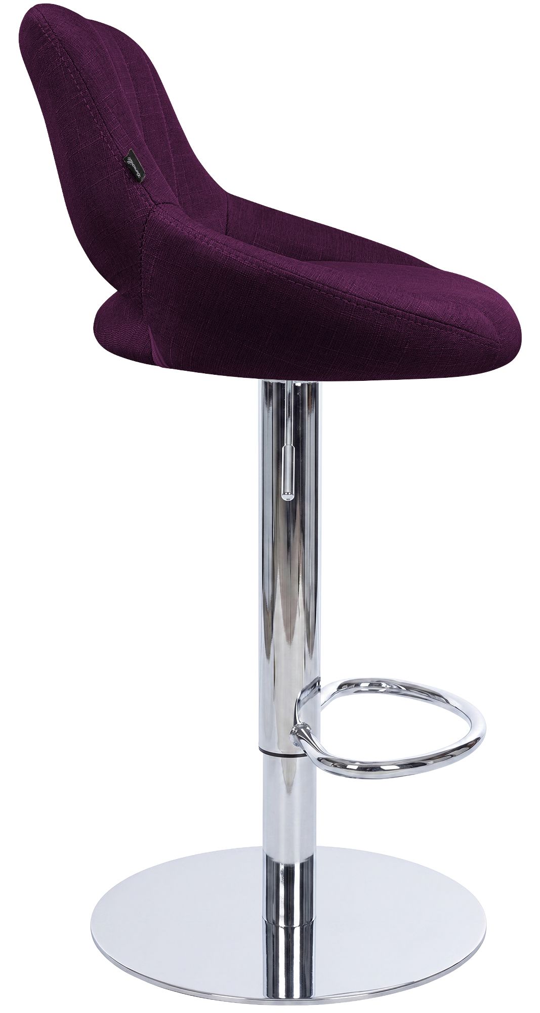 Tabouret de bar Milet avec structure stable chromée