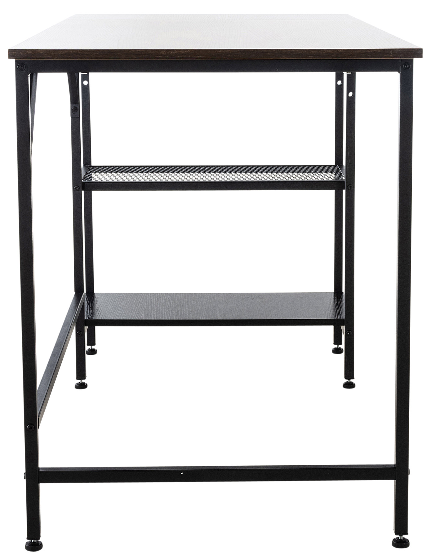Bureau Oviedo avec Plateau en MDF Cadre en Tubes d'acier et Colonne de rangement