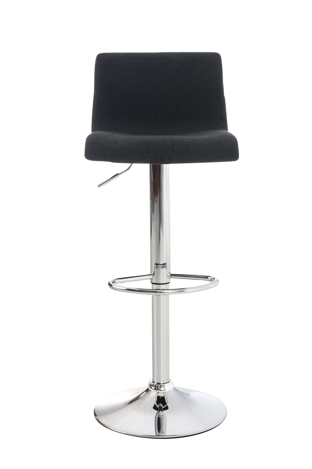 Tabouret de bar Hover Assise en Tissu Piètement Métal chromé