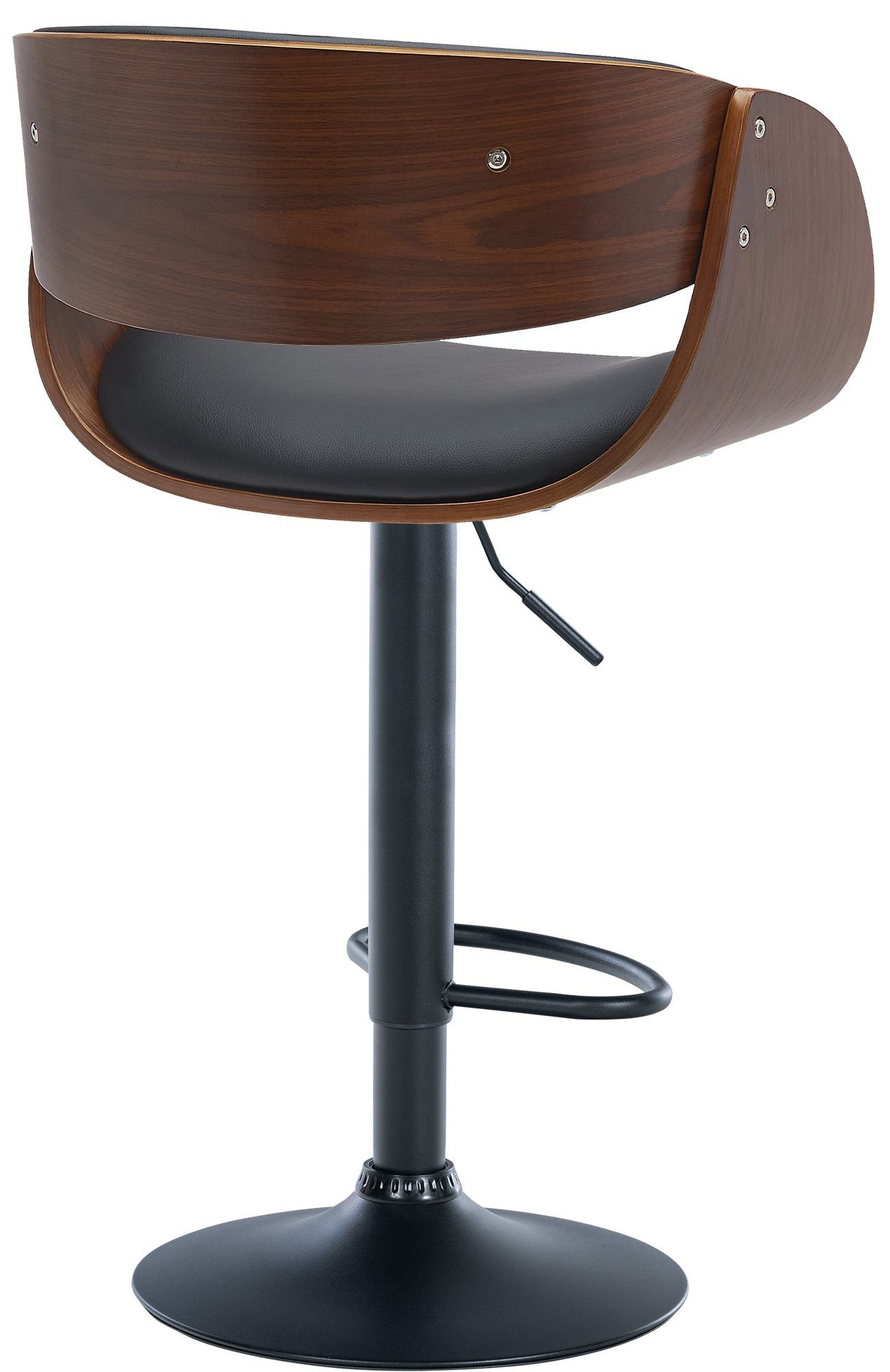Tabouret de bar Portmore avec Coque en bois assise en similicuir