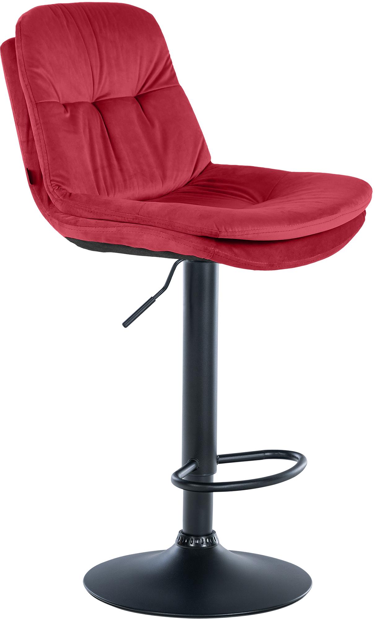 Tabouret de bar Laurel velours