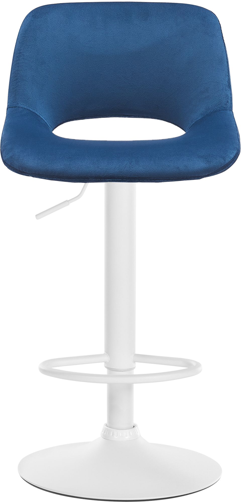 Lot de 2 tabourets de bar Camden velours