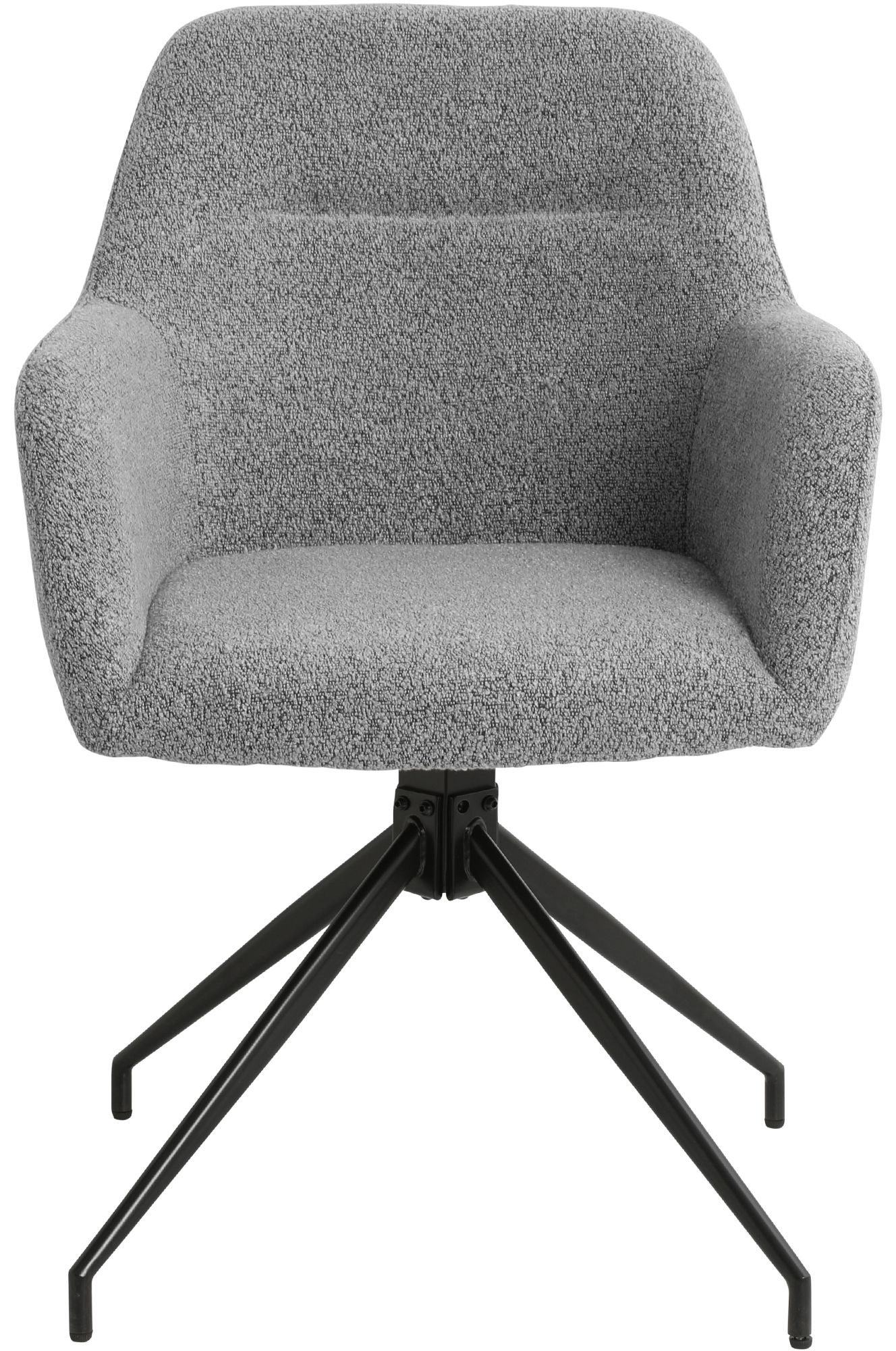 Lot de 2 Chaises de Salle à Manger Merlinda en Tissu Bouclette