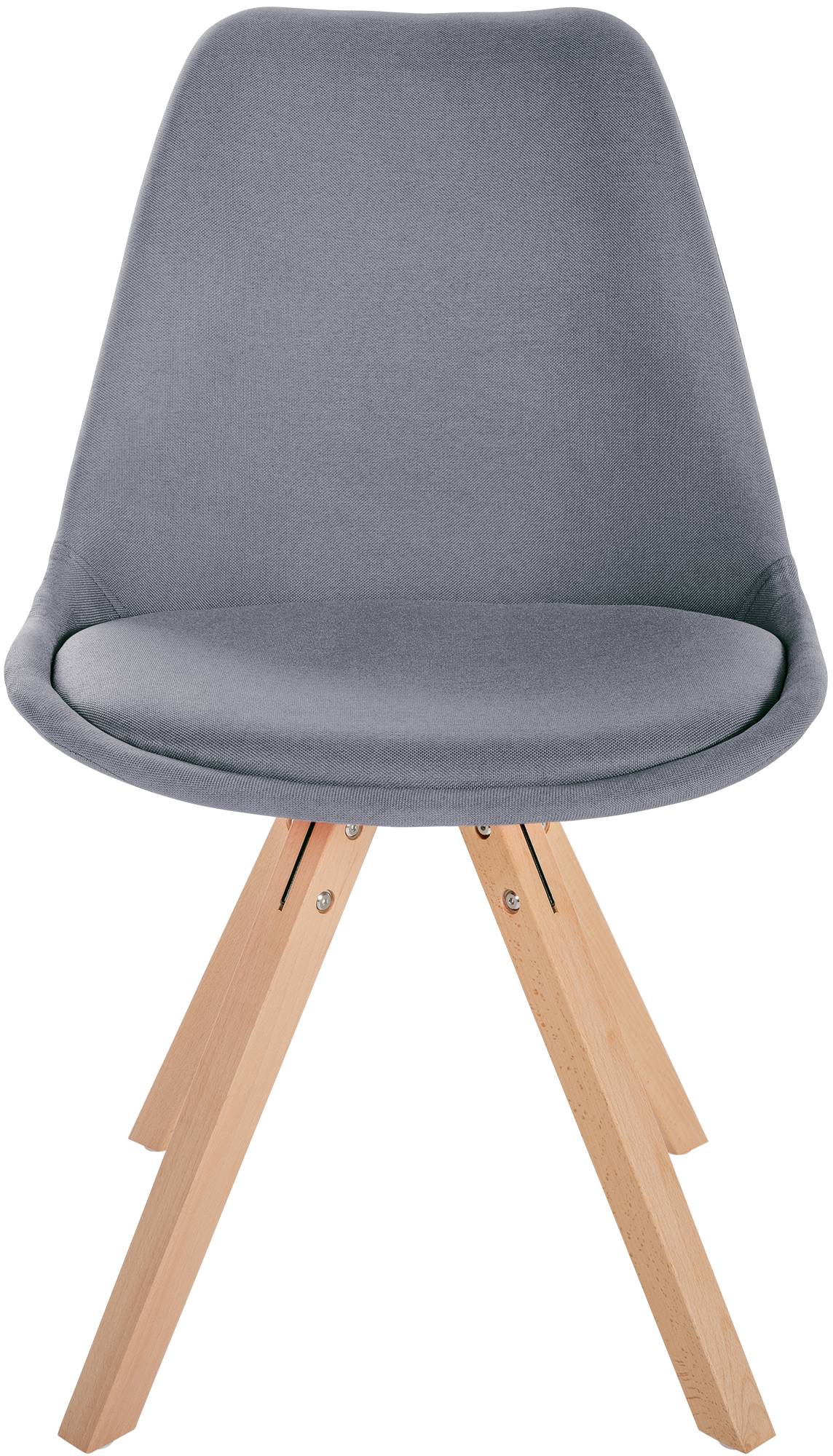 Chaise de salle à manger Sofia en Tissu avec Pieds en bois