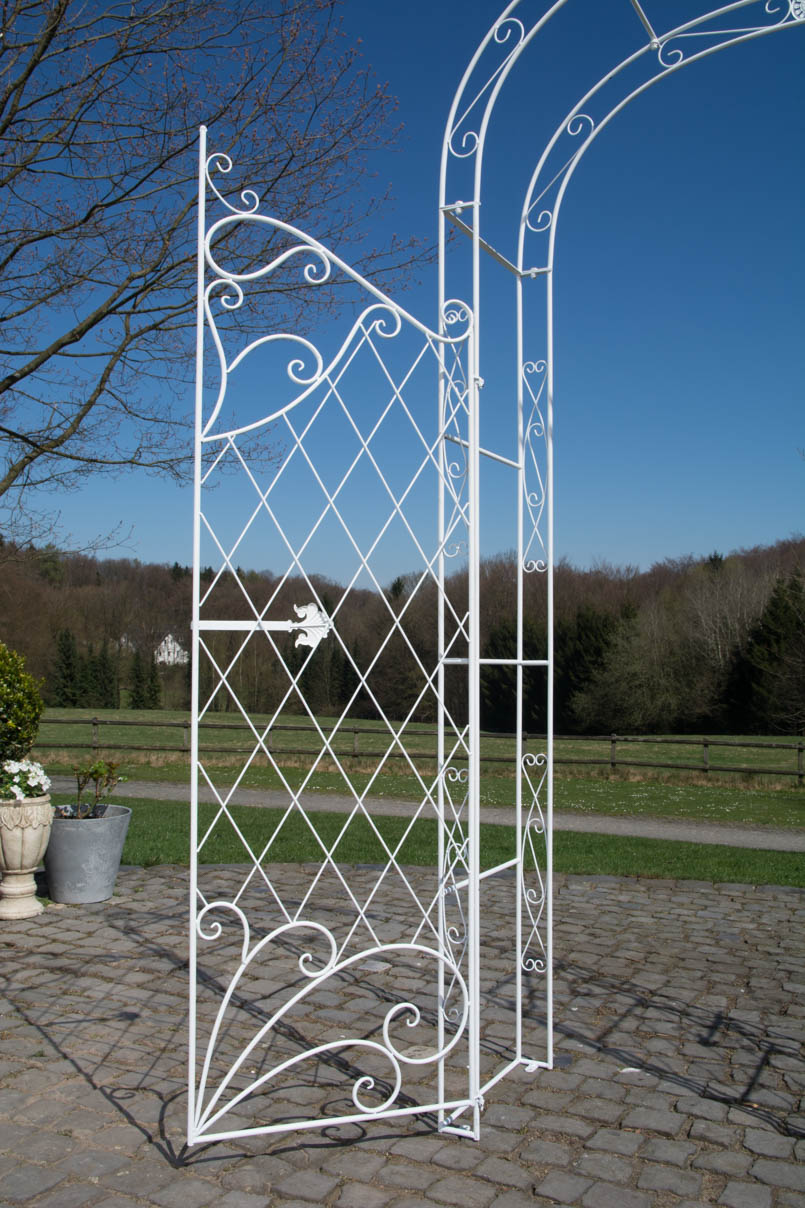 Arche à rosiers en fer Melissa avec porte