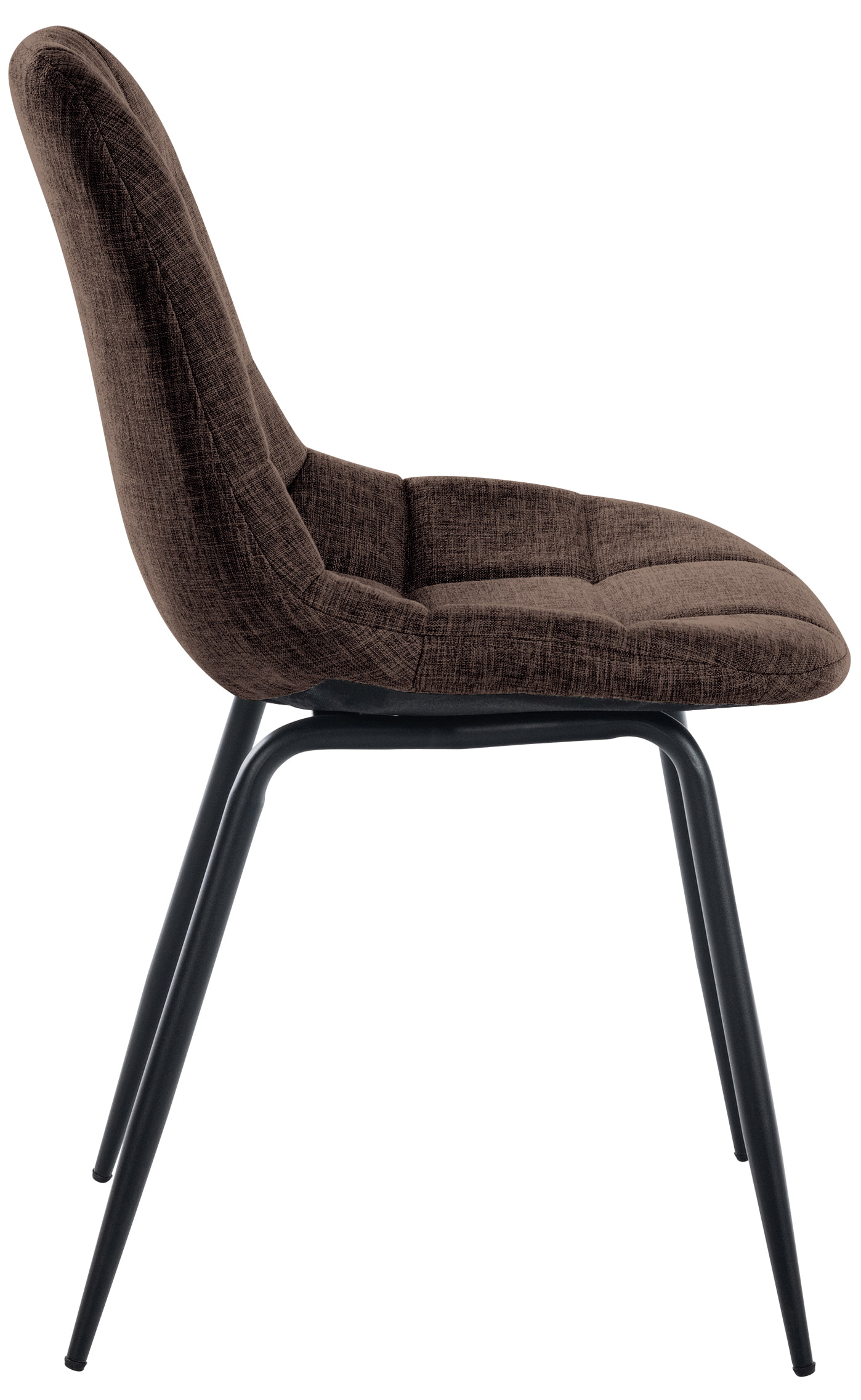 Chaise de salle à manger Tom avec Pieds en métal noir