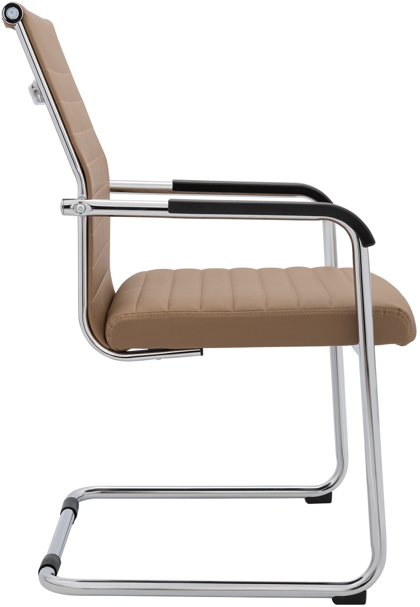 Lot de 2 chaises cantilever Hakon, aspect cuir