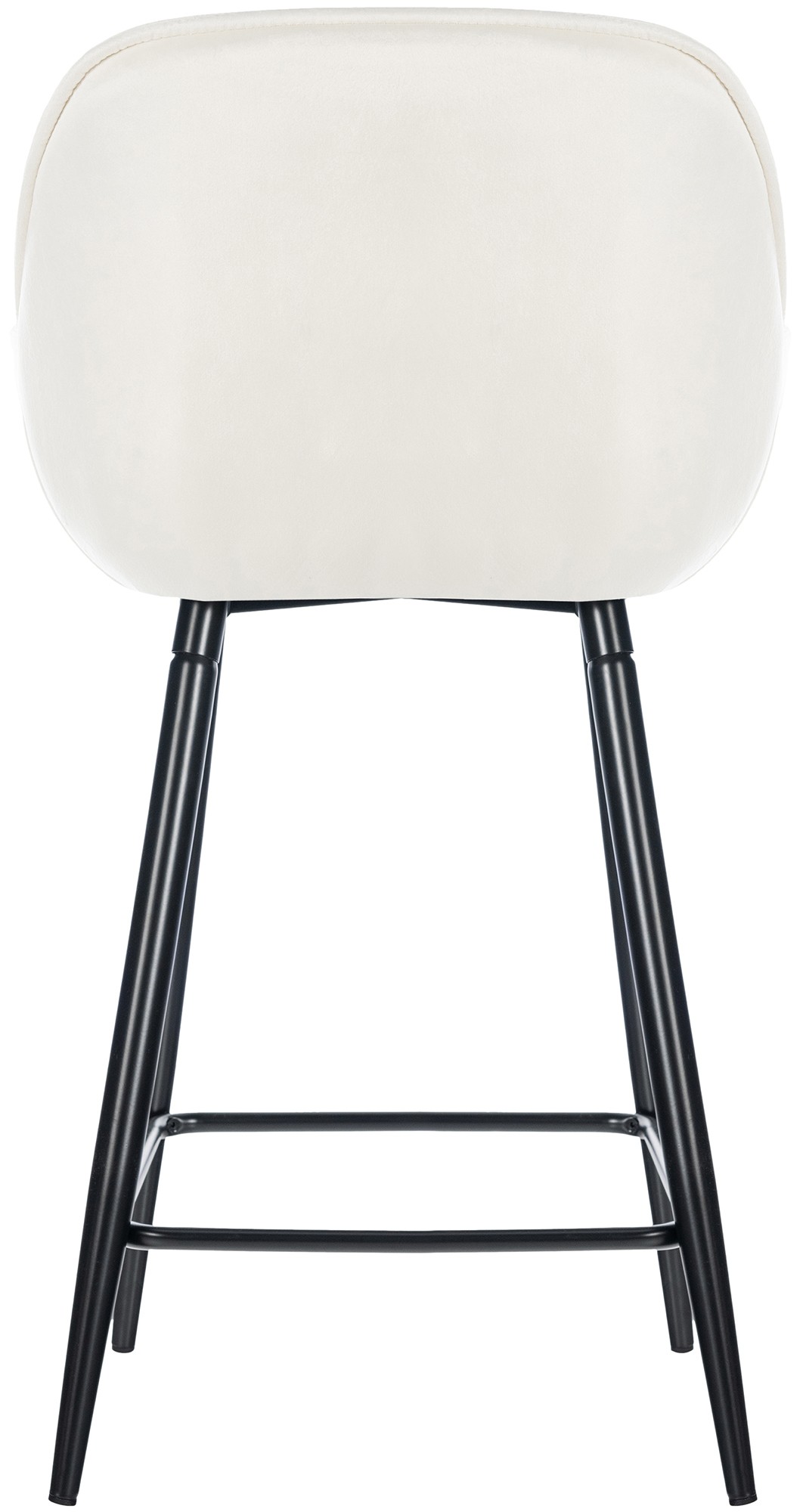 Lot de 2 tabourets de bar Gibson velours hauteur d'assise 76 cm