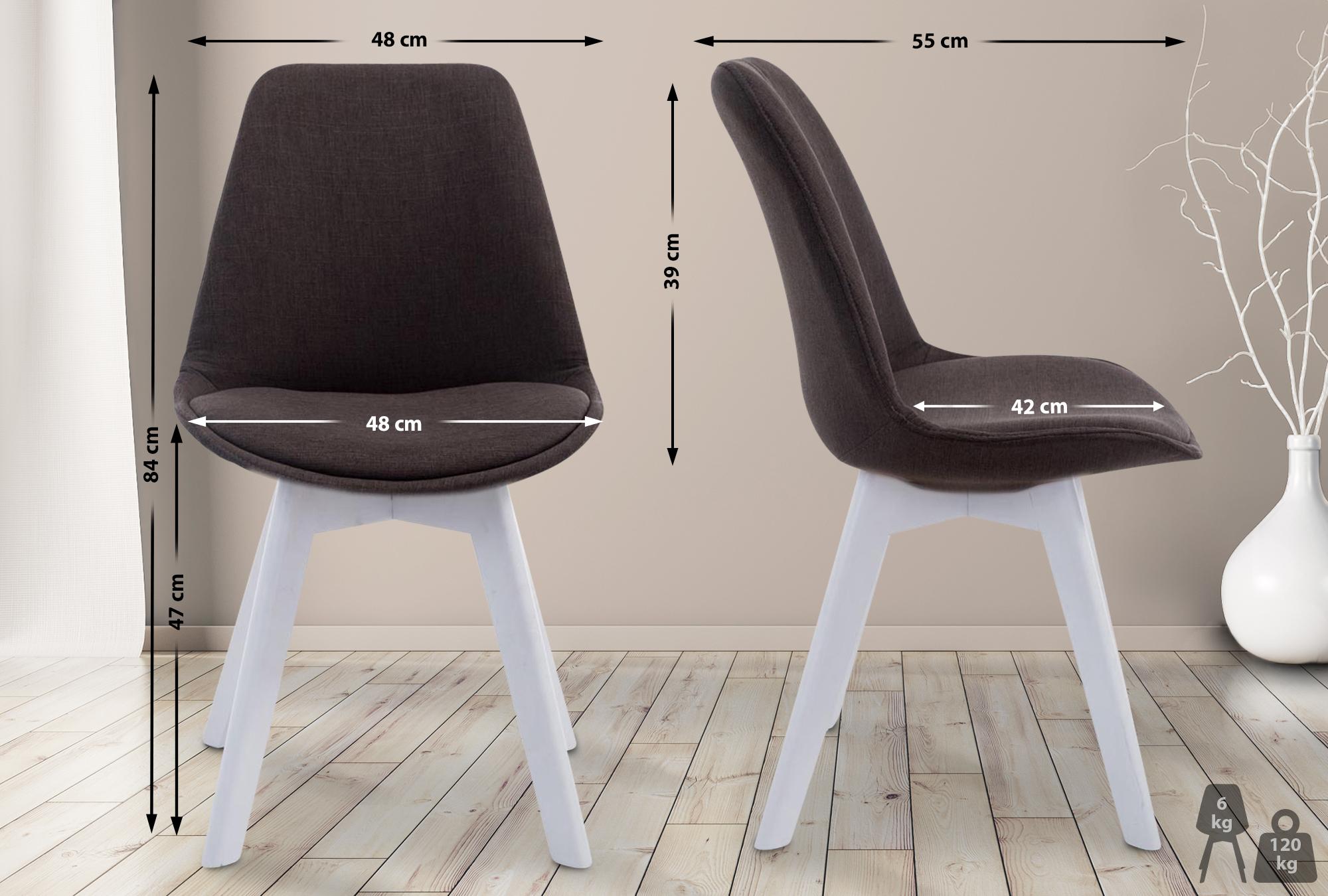 Chaise de visiteur Borneo V2 tissu