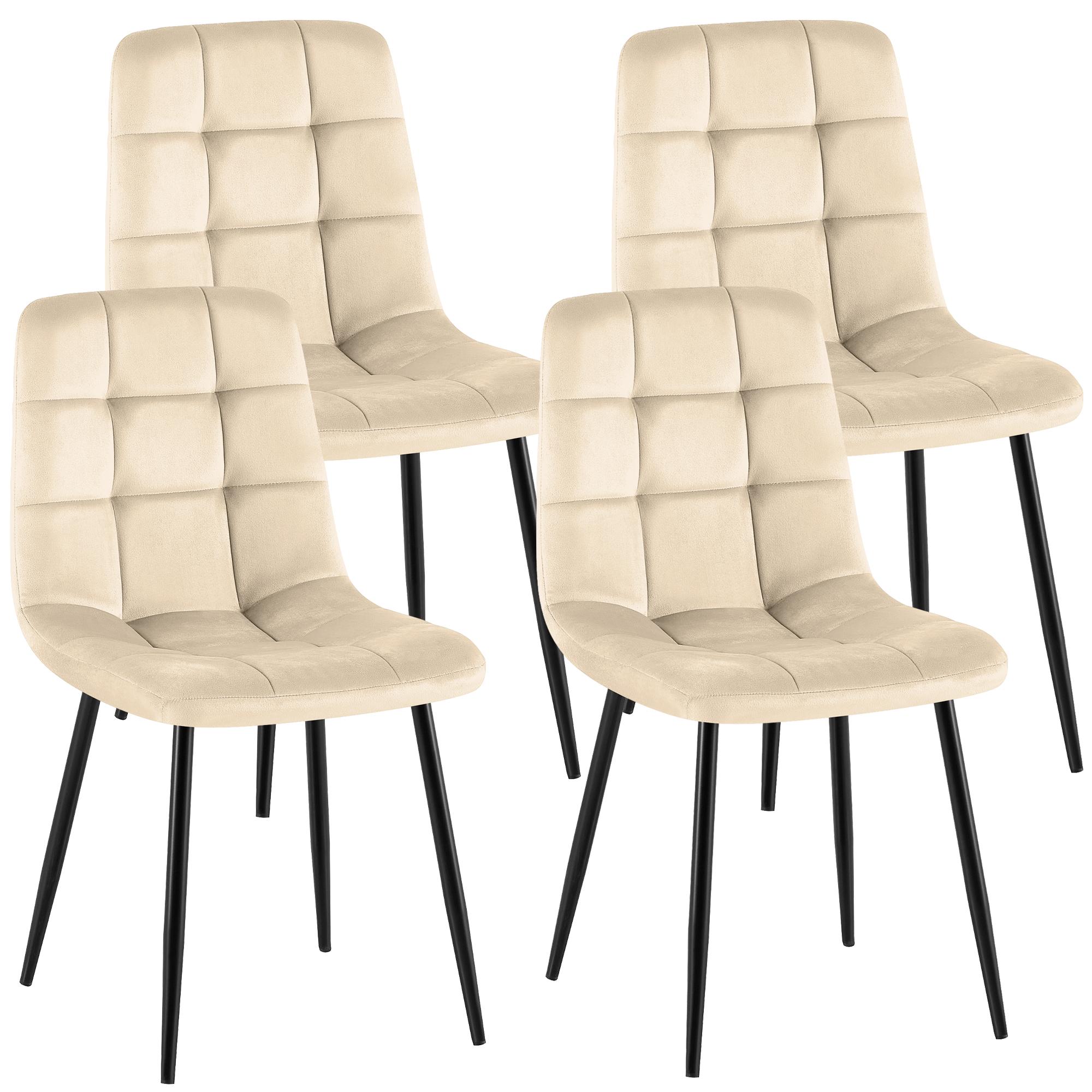 Lot de 4 chaises de salle a manger Antibes