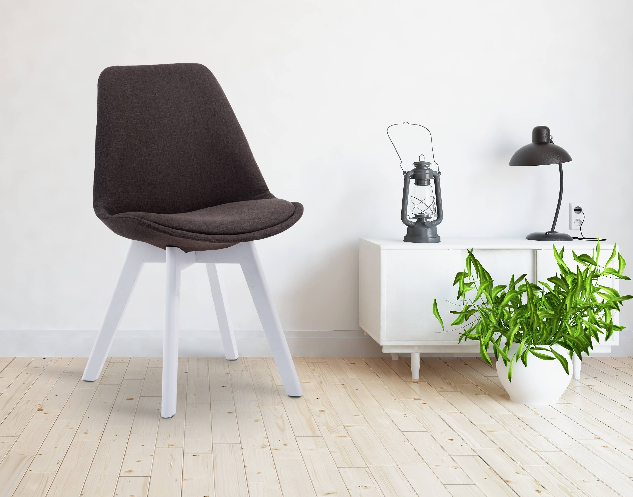 Chaise de visiteur Borneo V2 tissu