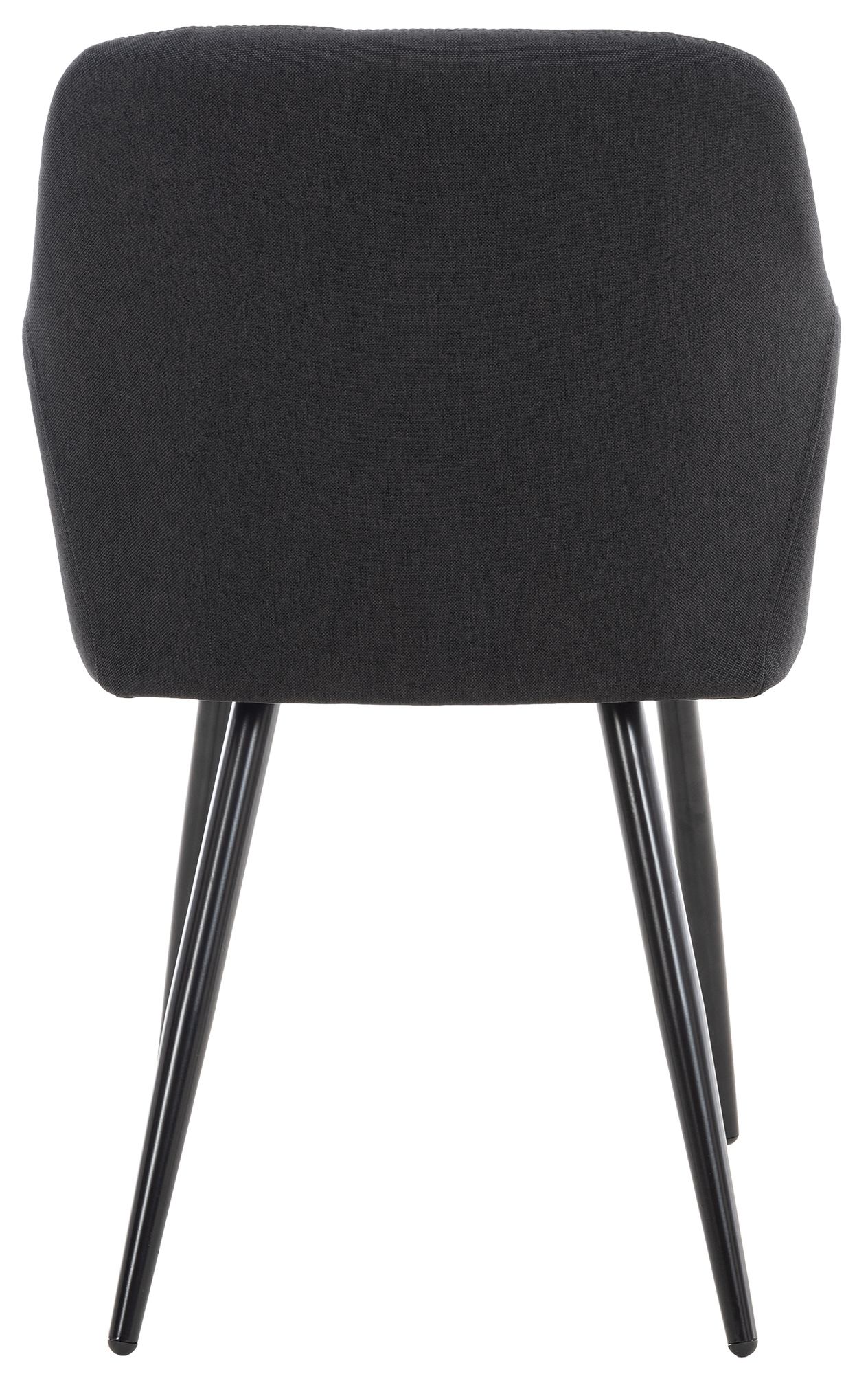 Lot de 4 chaises de salle à manger Shila avec Piètement en Métal noir
