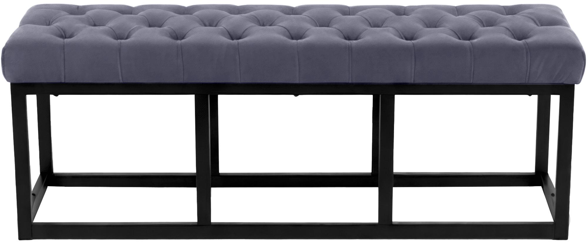 Banc Polson Velours Noir