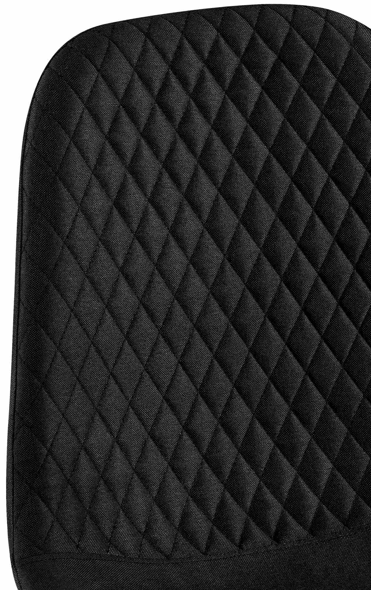 Lot de 4 Chaises de salle à manger Giverny avec Piètement en métal noir