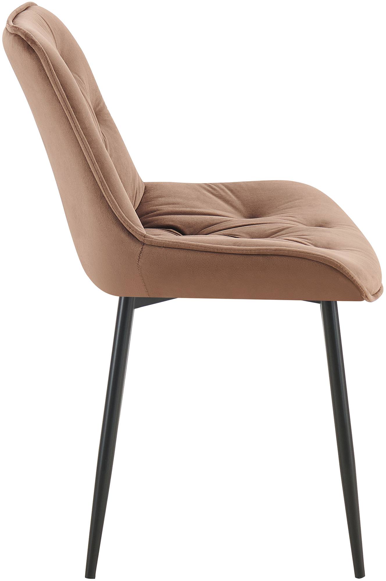 Chaise de salle à manger Wallace velours