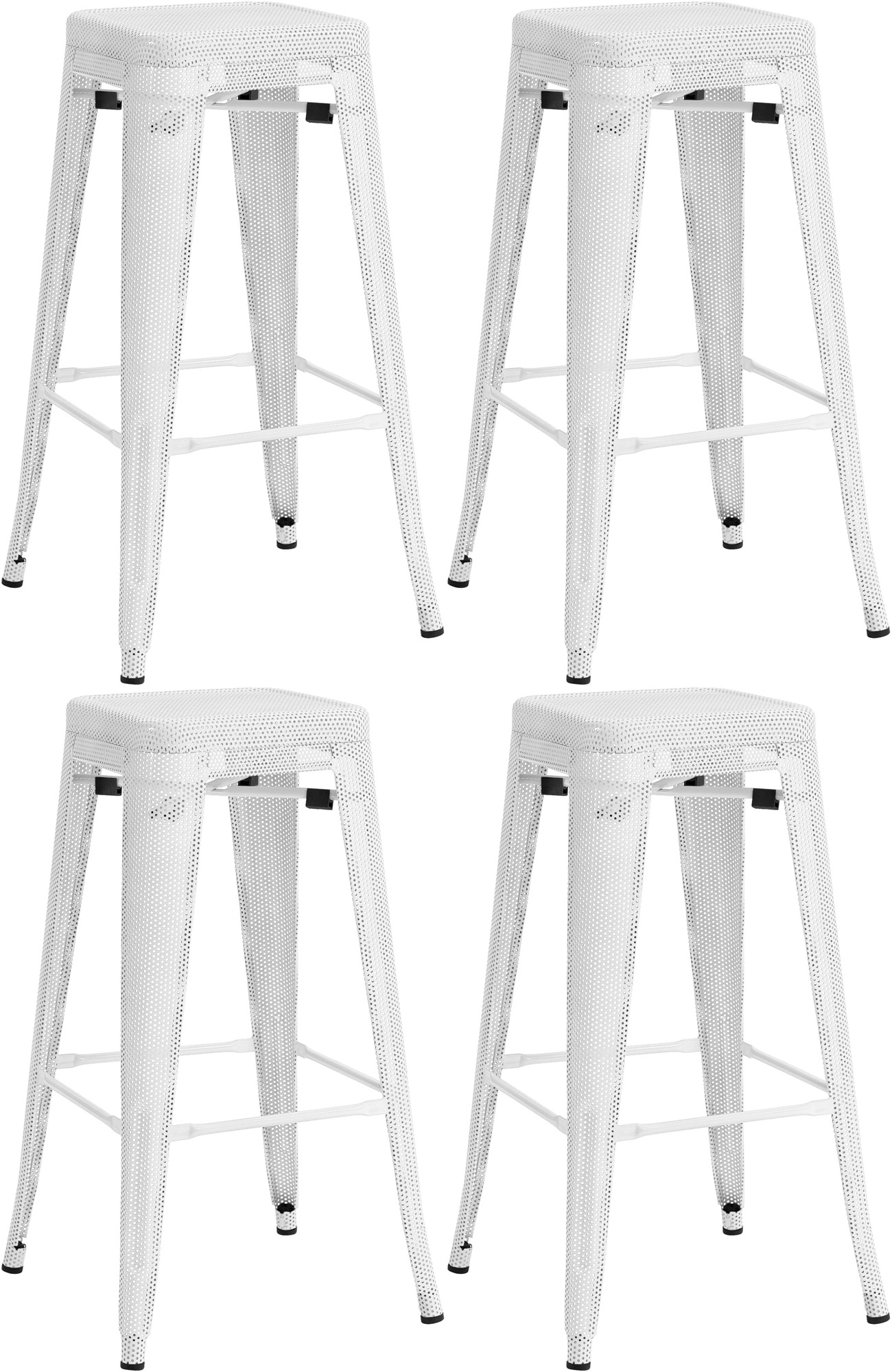 Lot de 4 tabourets de bar Fletcher