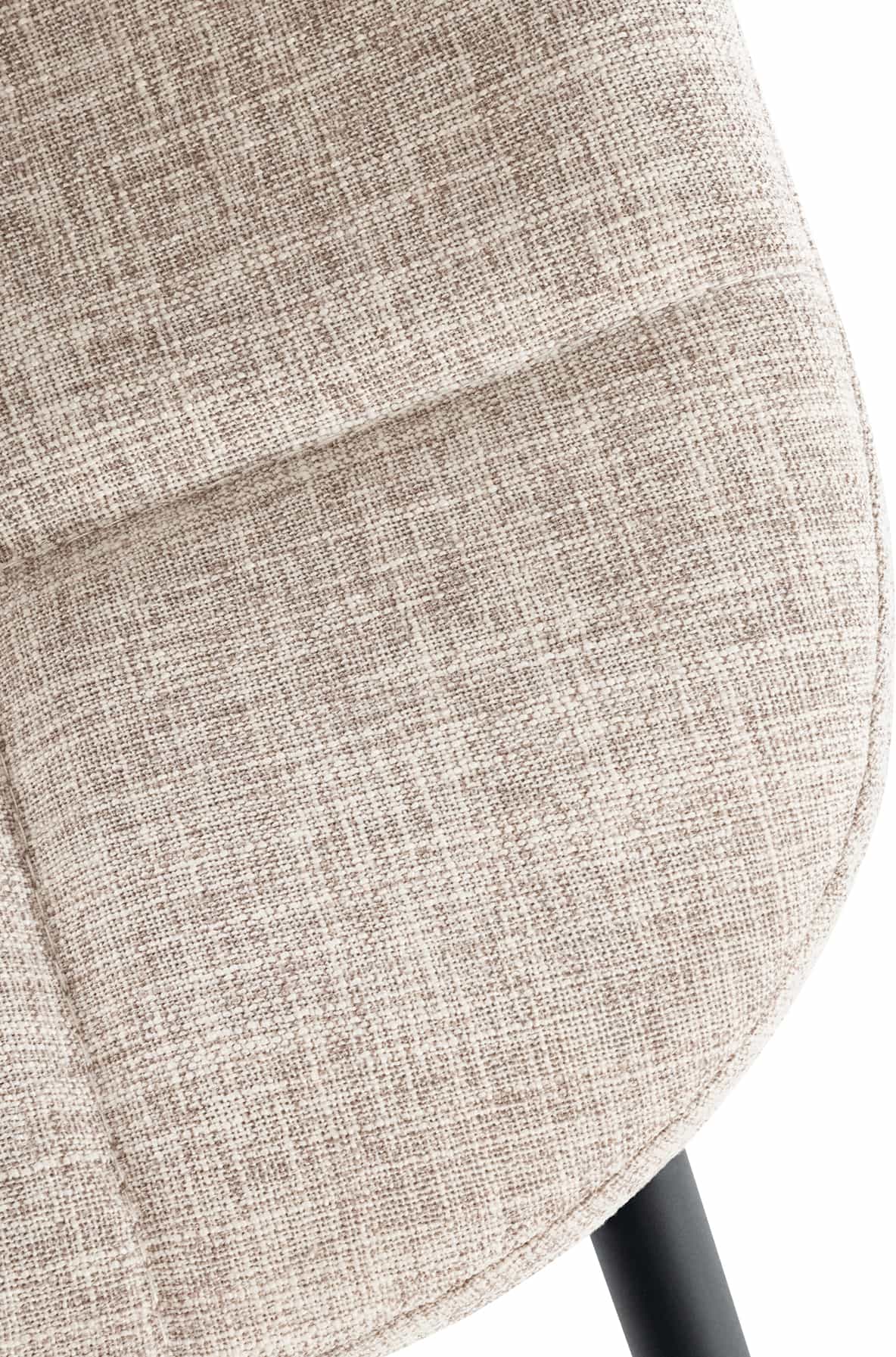 Chaise de salle à manger Tom avec Pieds en métal noir