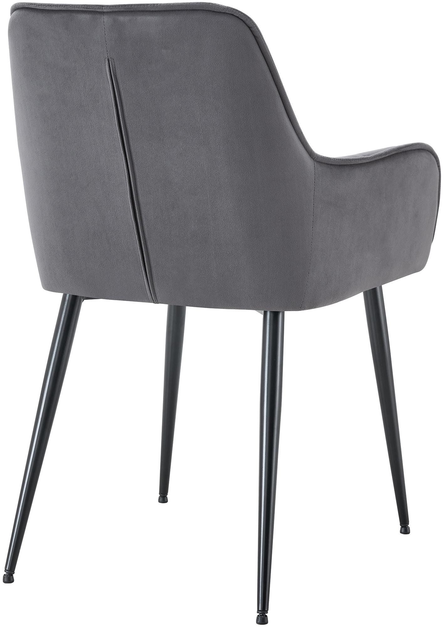 Lot de 2 chaises de salle à manger Ferndale velours