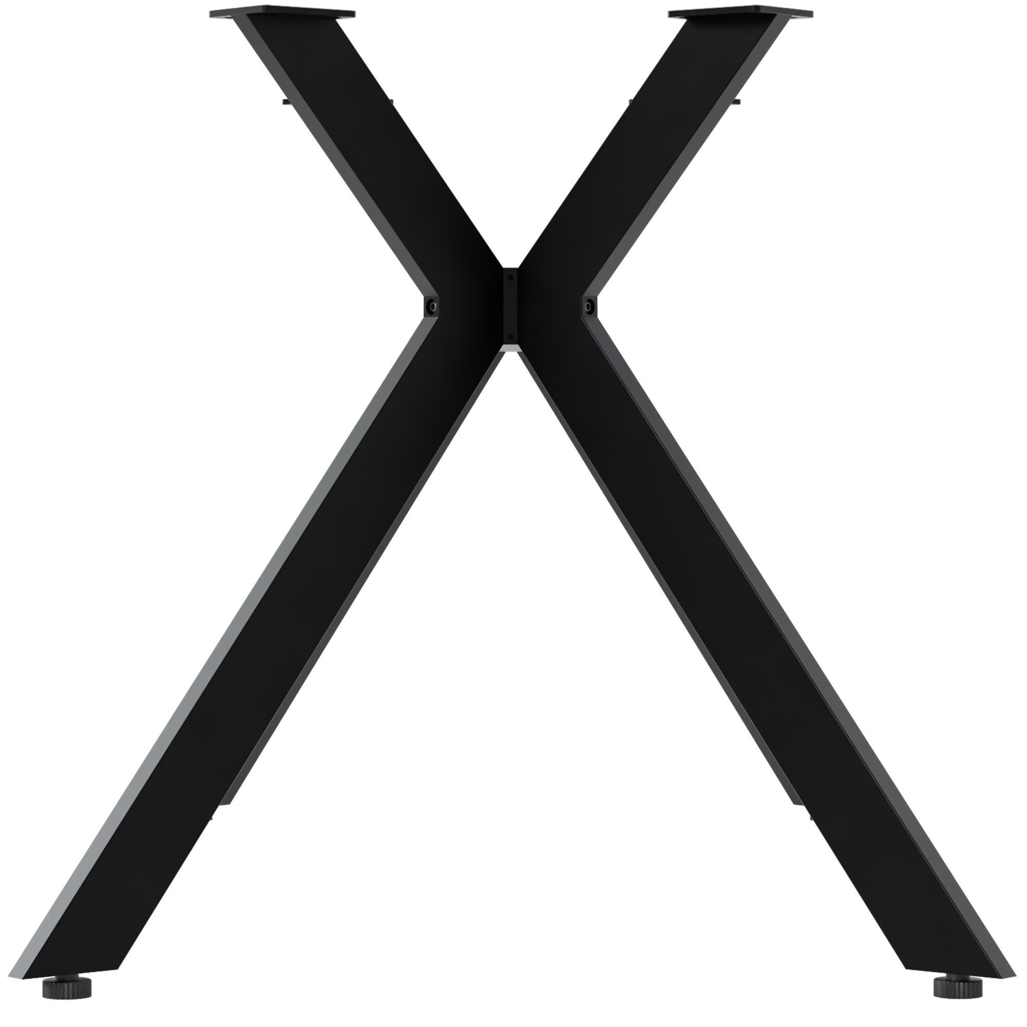 Pieds de table Cascada noir modernes et robustes pour un design elegant et une stabilite optimale