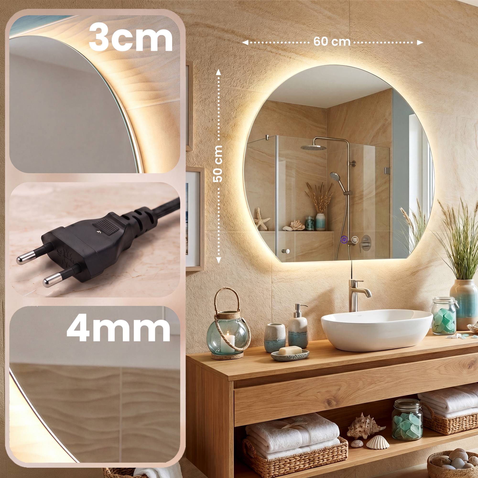Miroir de salle de bain Baloni