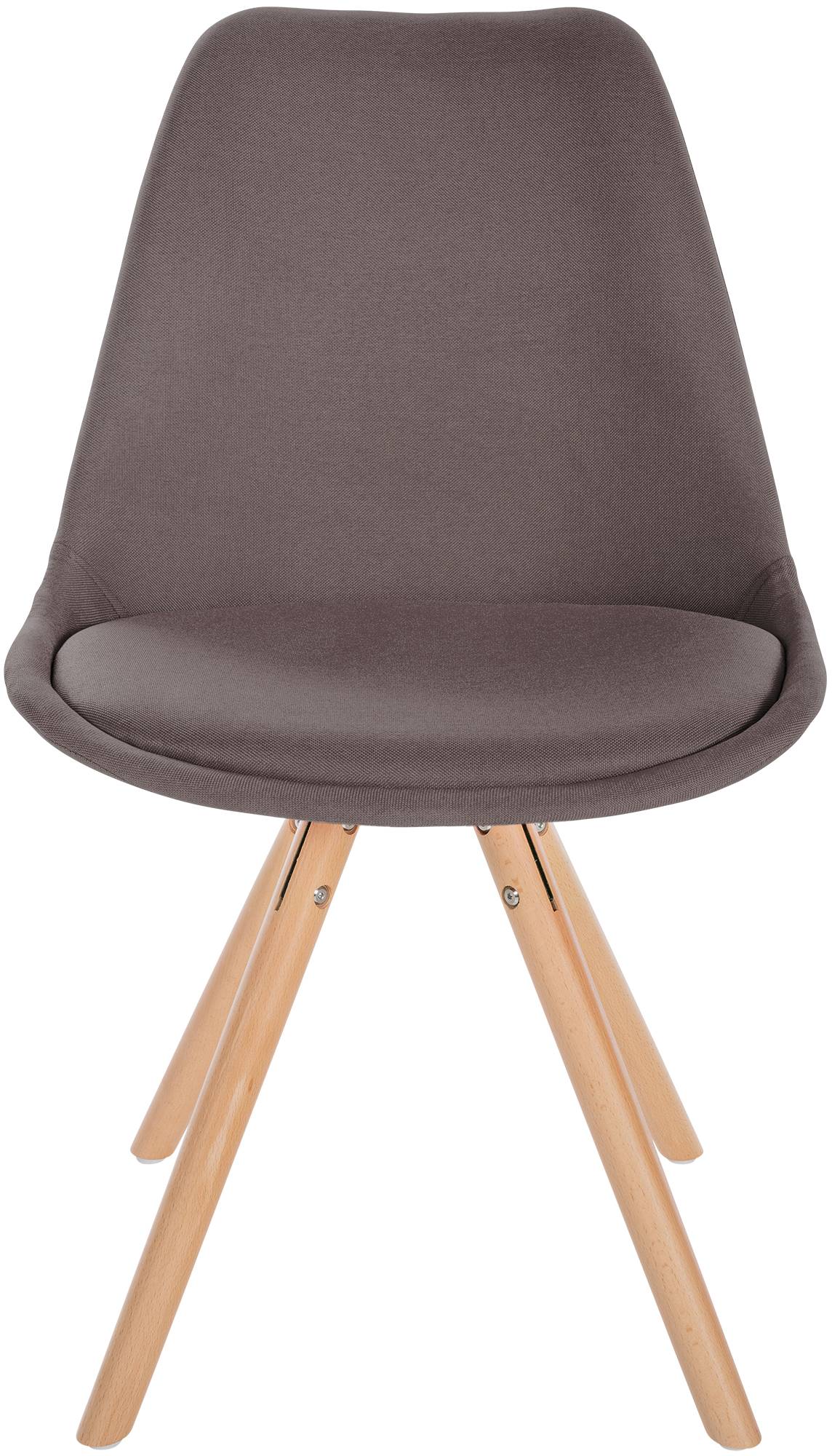 Chaise de salle à manger Sofia en Tissu avec Pieds en bois