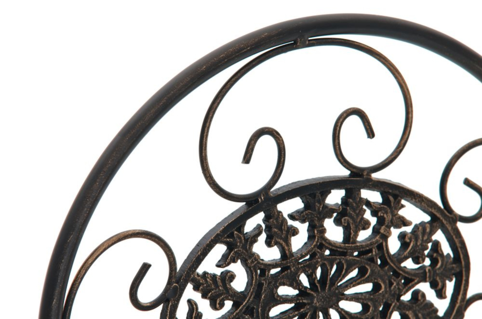 Lot de 2 Chaises de jardin pliables Mani en fer forgé