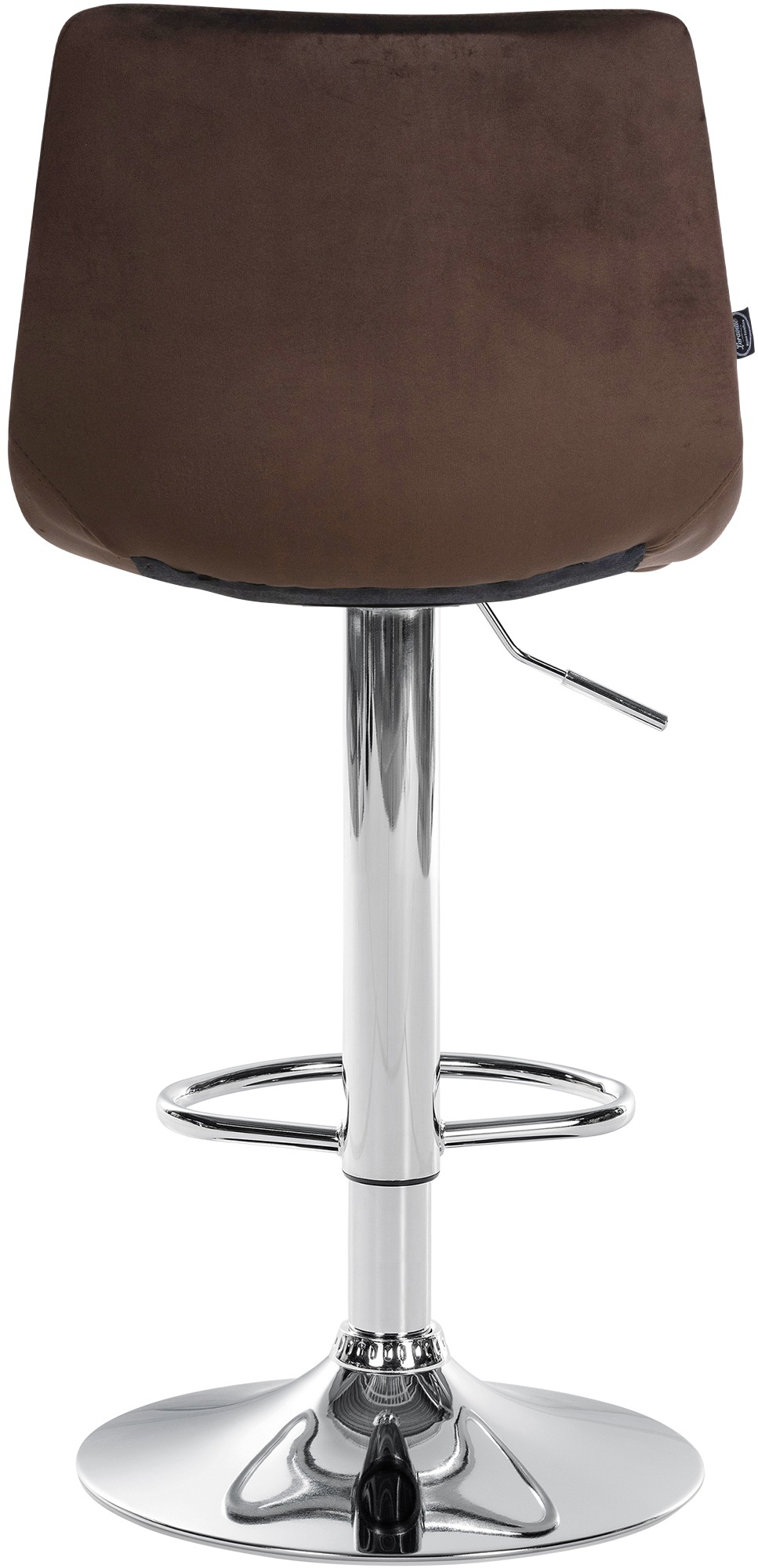 Lot de 2 tabourets de bar Jerry velours