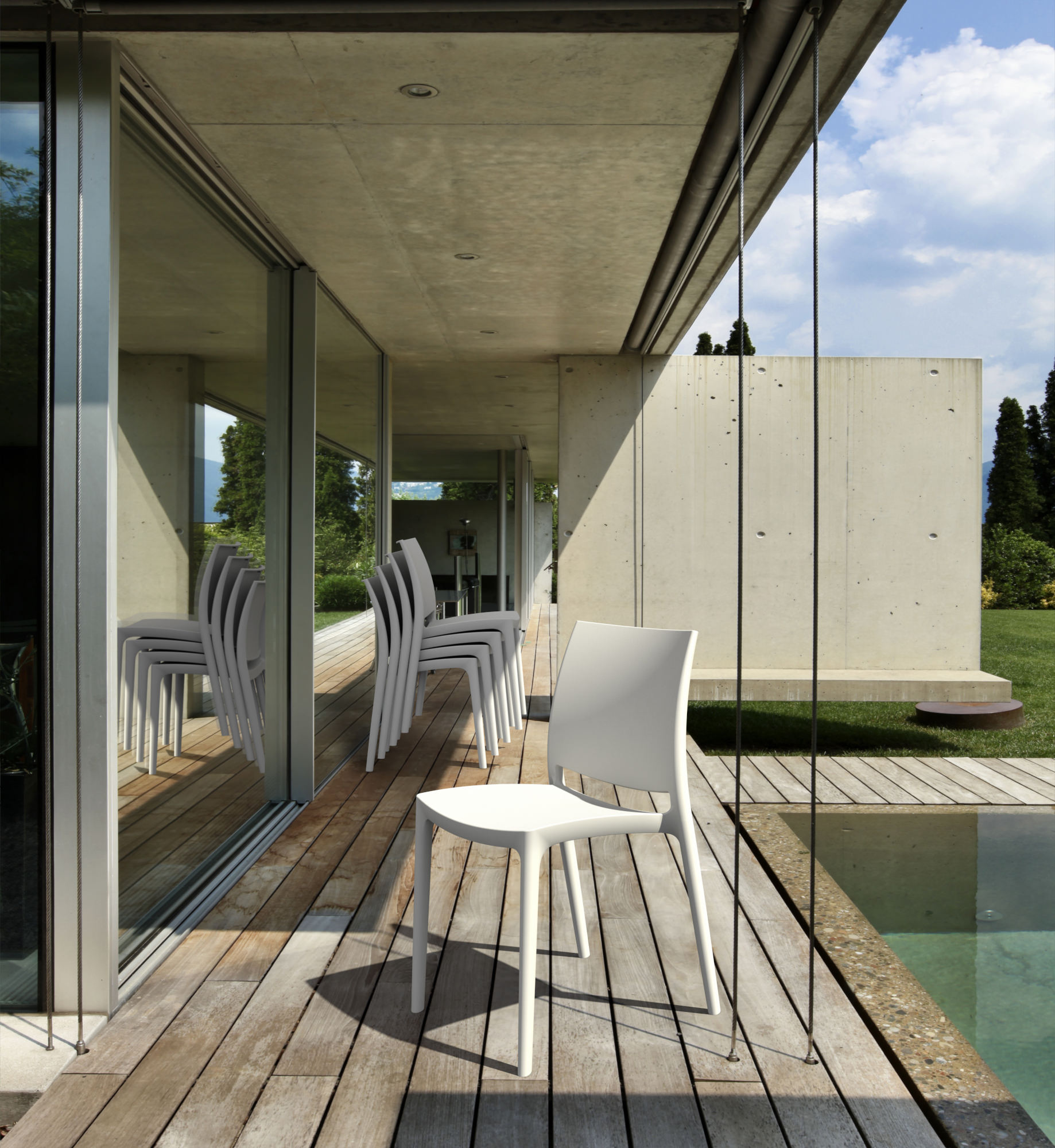 Lot de 4 chaises Maya