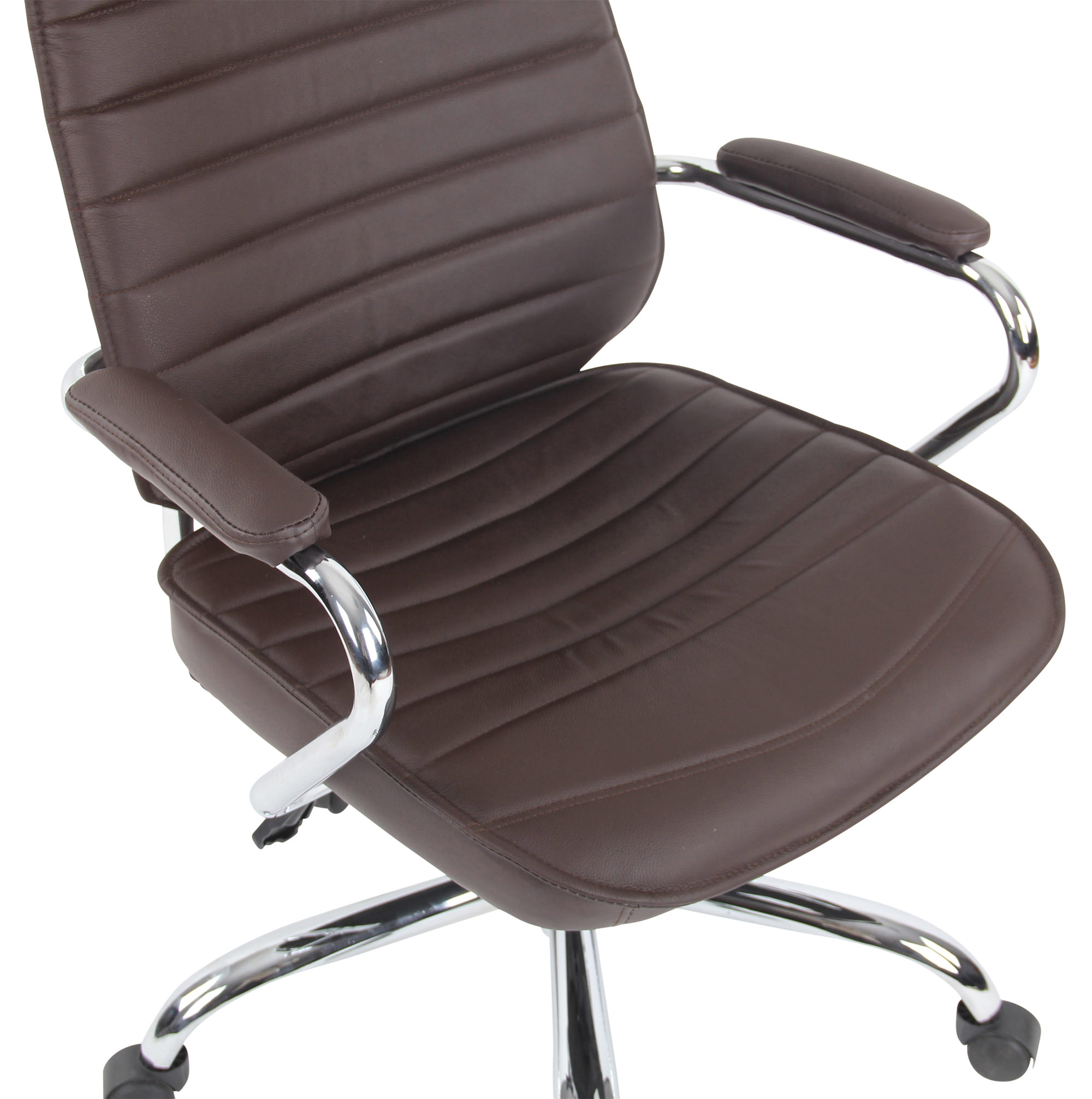 Fauteuil de bureau Rako en cuir véritable