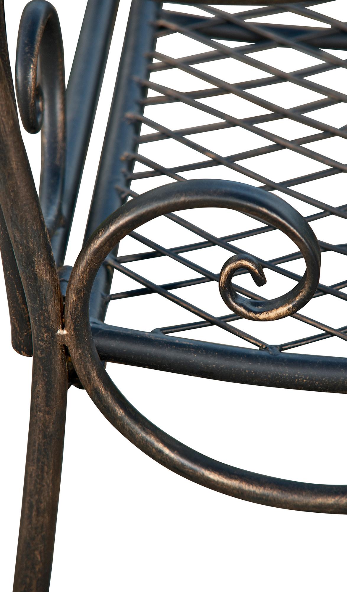 Banc de jardin au style antique Tara en fer forgé