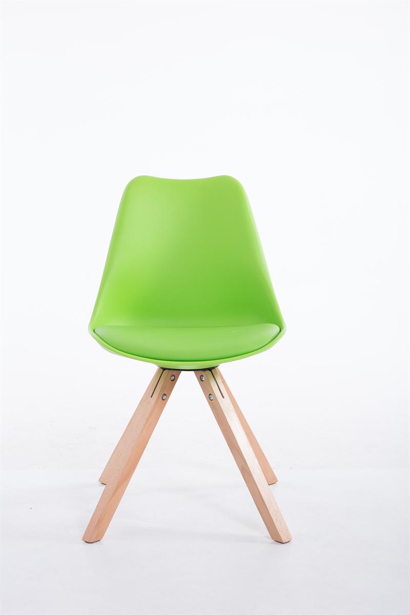 Chaise Toulouse similicuir piétement rond