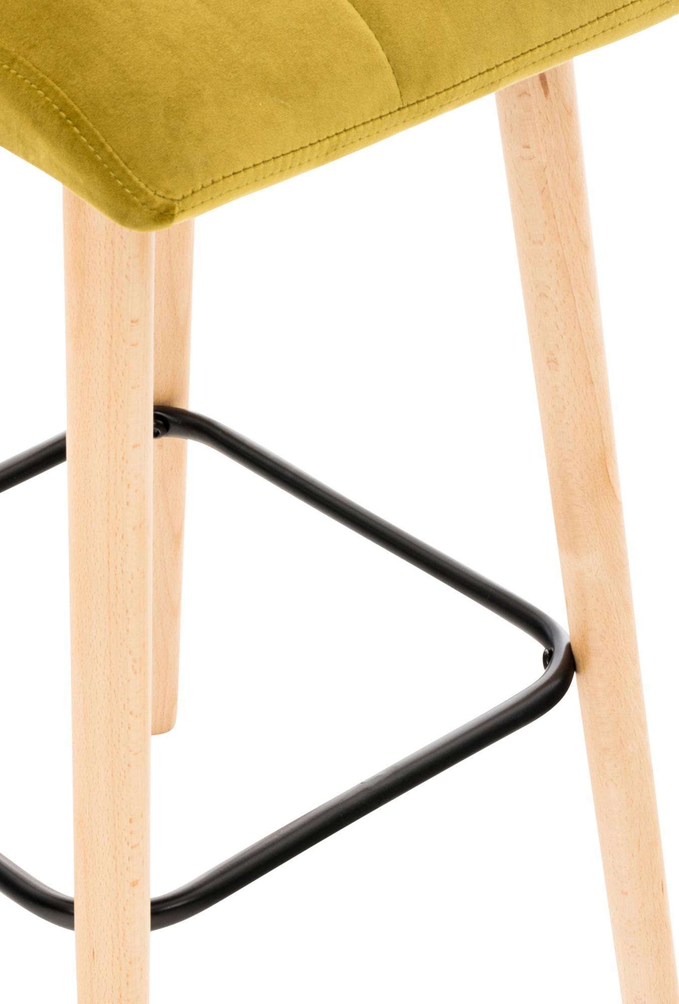 Lot de 2 tabourets de bar Lincoln velours