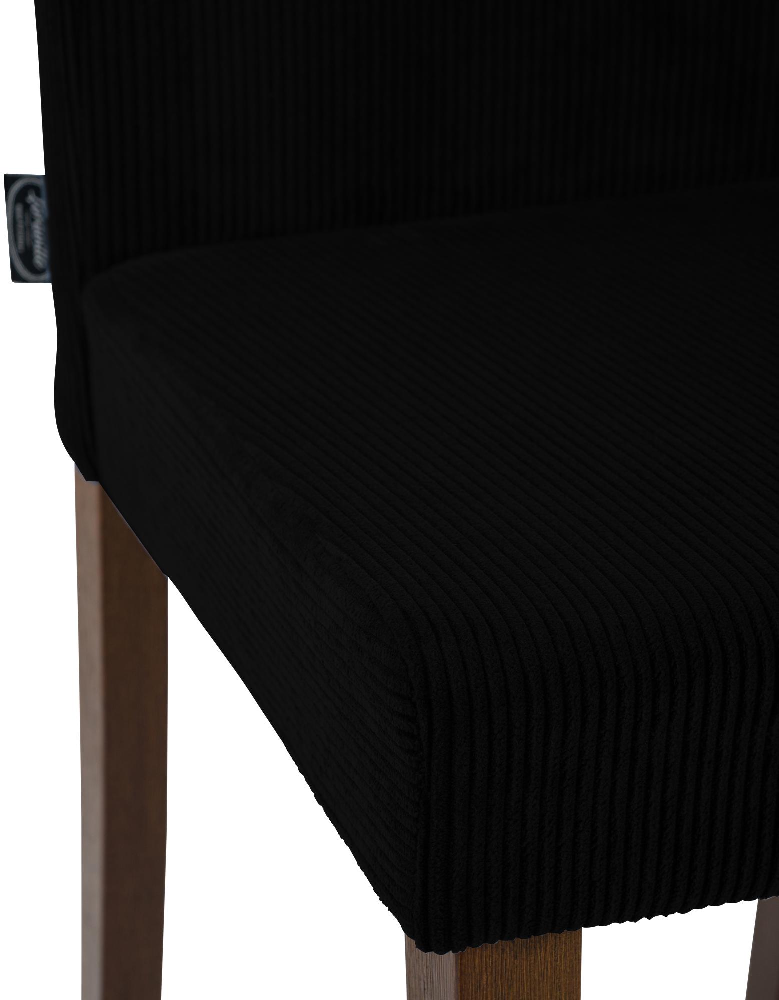 Chaise de salle à manger Ina velours côtelé