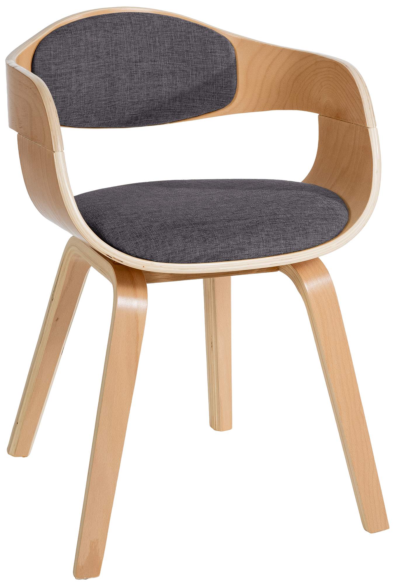 Chaise retro Kingston en tissu