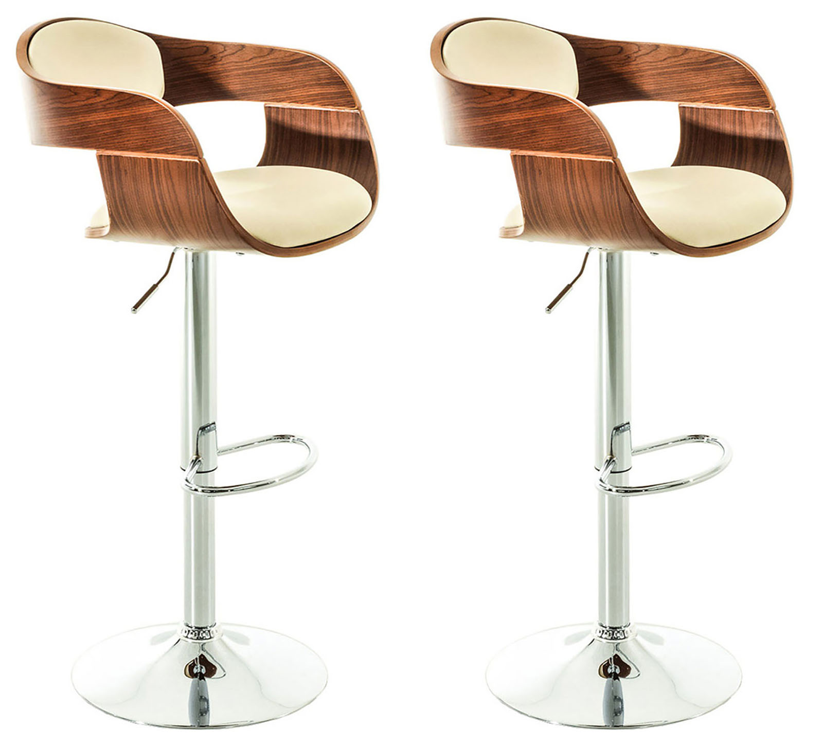 Lot de 2 tabourets de bar Kingstone similicuir